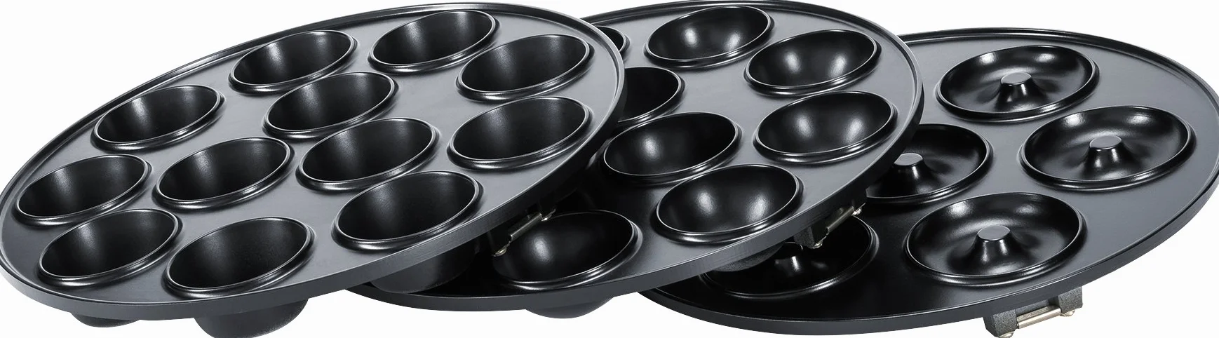 Steba Elettrodomestici Cake Maker 3 in 1, piastre antiaderenti per cake pop muffin ciambelle