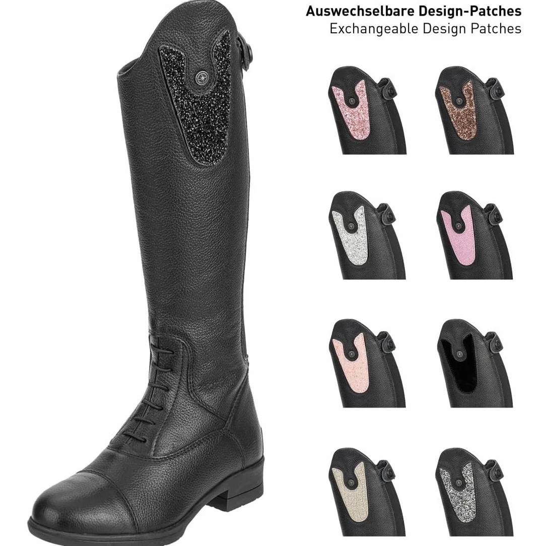 Suedwind Patch zastępczy do butów jeździeckich NOVA KIDS Fun Leather dla dzieci, rzep, wiele wzorów, rozmiar uniwersalny