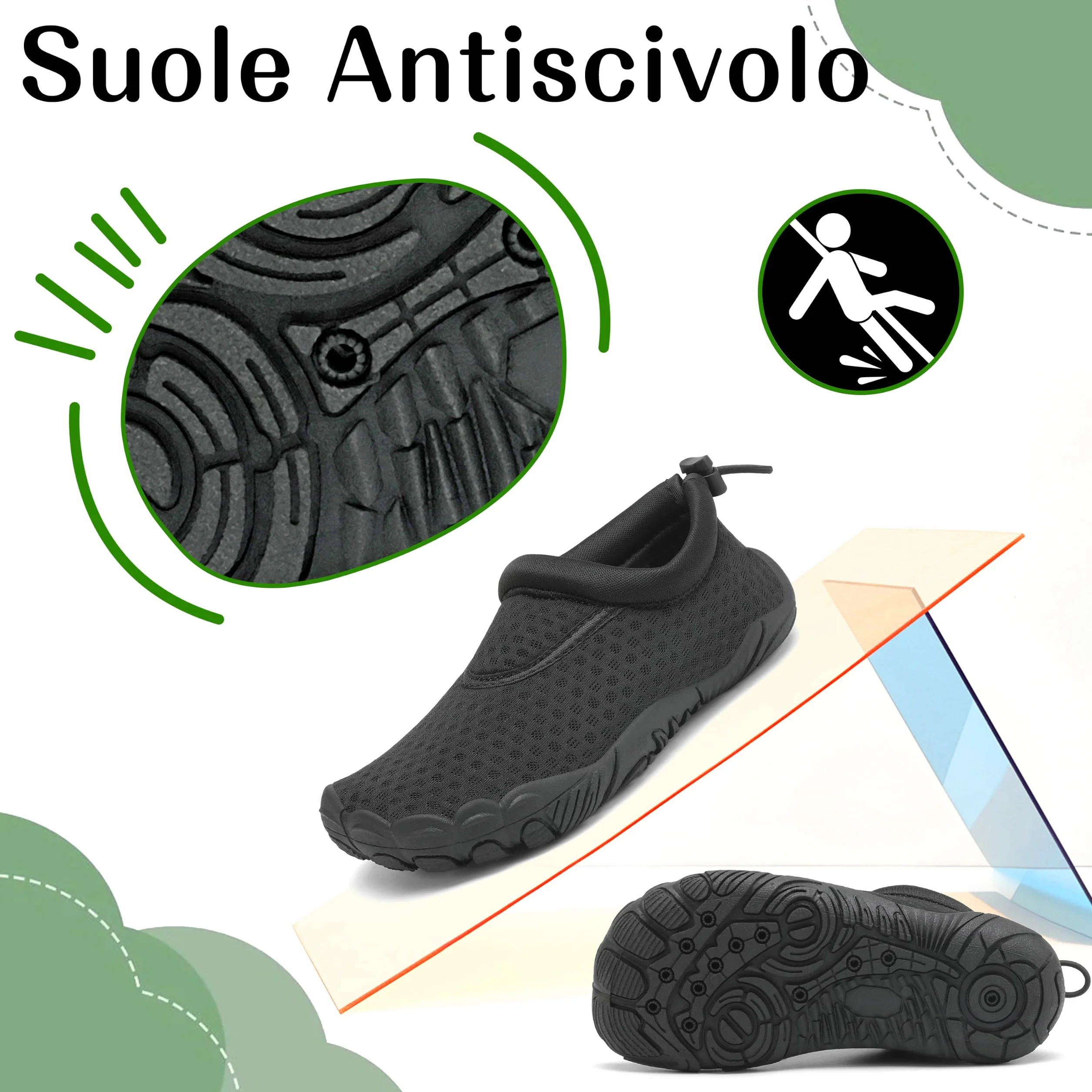 Mishansha Scarpe da Scoglio Bambino