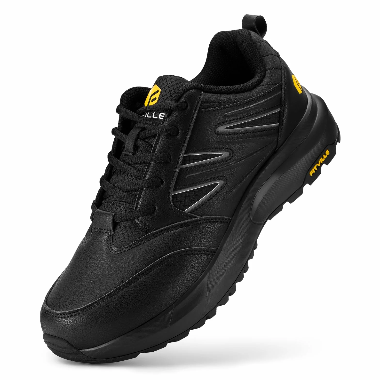 FitVille Scarpe Uomo Extra Larghe Running Leggere Traspiranti Sneakers Ginnastica Supporto Arco Plantare