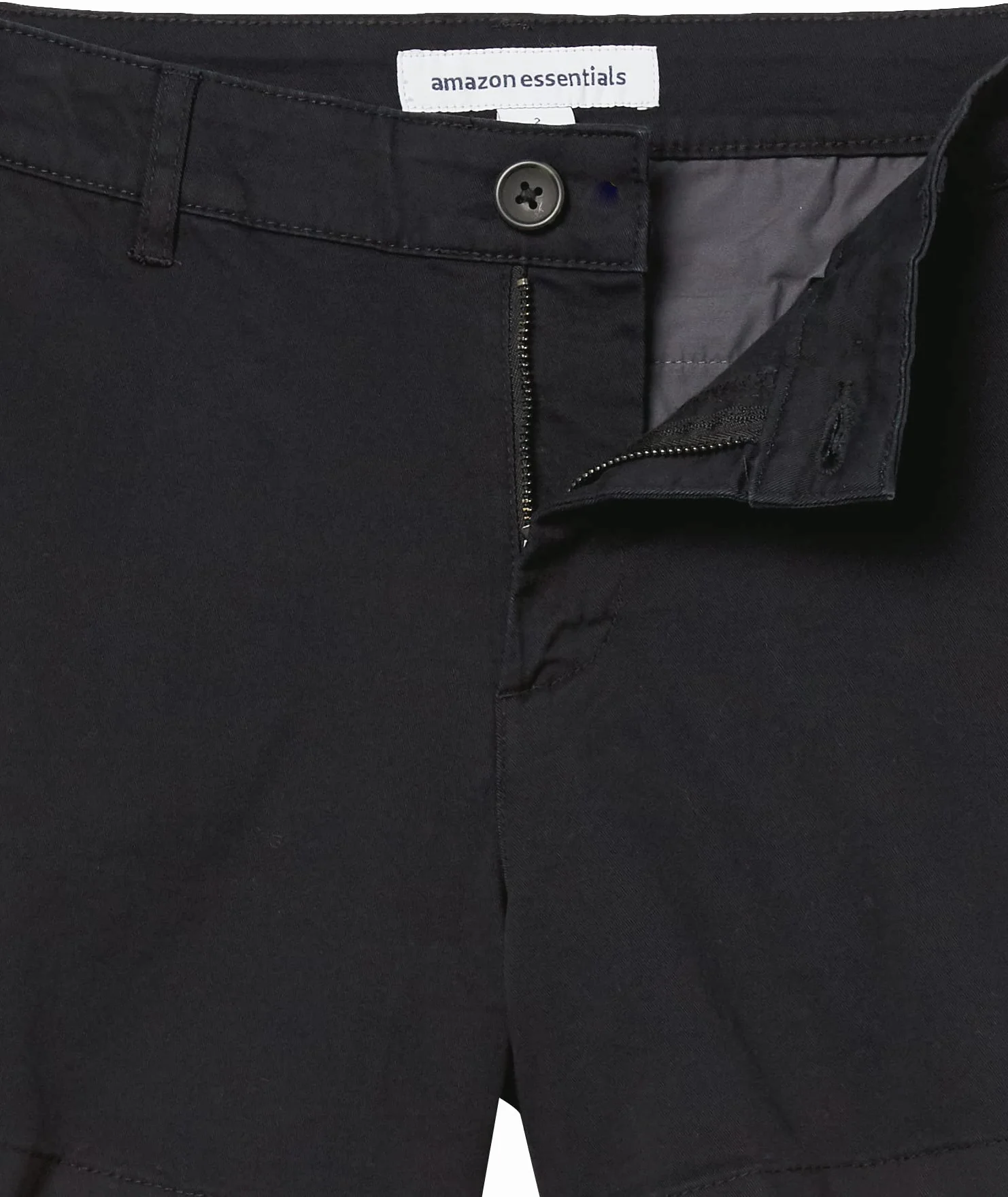 Amazon Essentials Pantaloncini Chino a Vita Media a Vestibilità Aderente Interno Gamba 8,9cm Donna