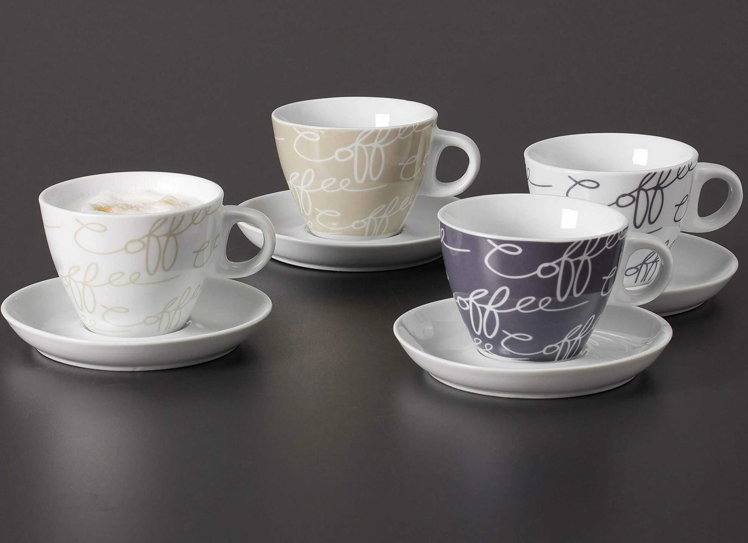 Ritzenhoff & Breker Set da caffè Cornello, 4 pezzi, grigio, 80 ml