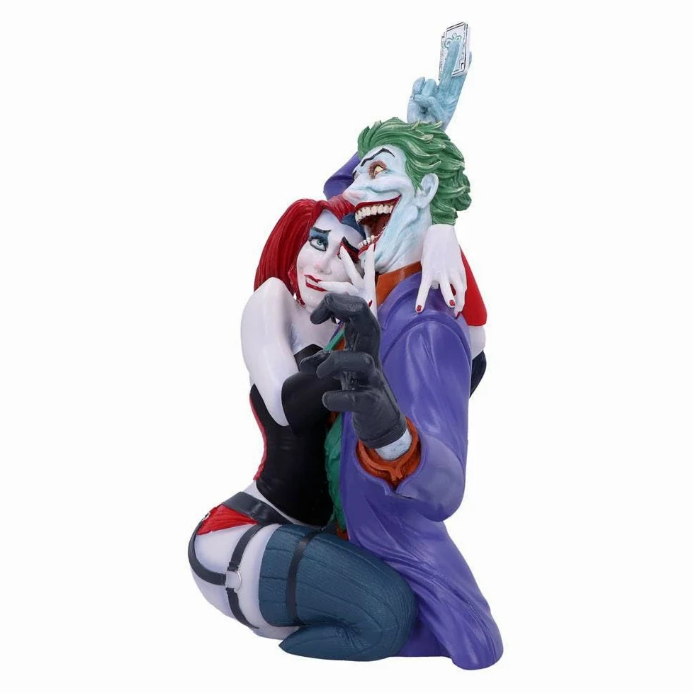Nemesis Now Licenza Ufficiale The Joker e Harley Quinn Bust, Multicolore, 37,5 cm, 37.5cm