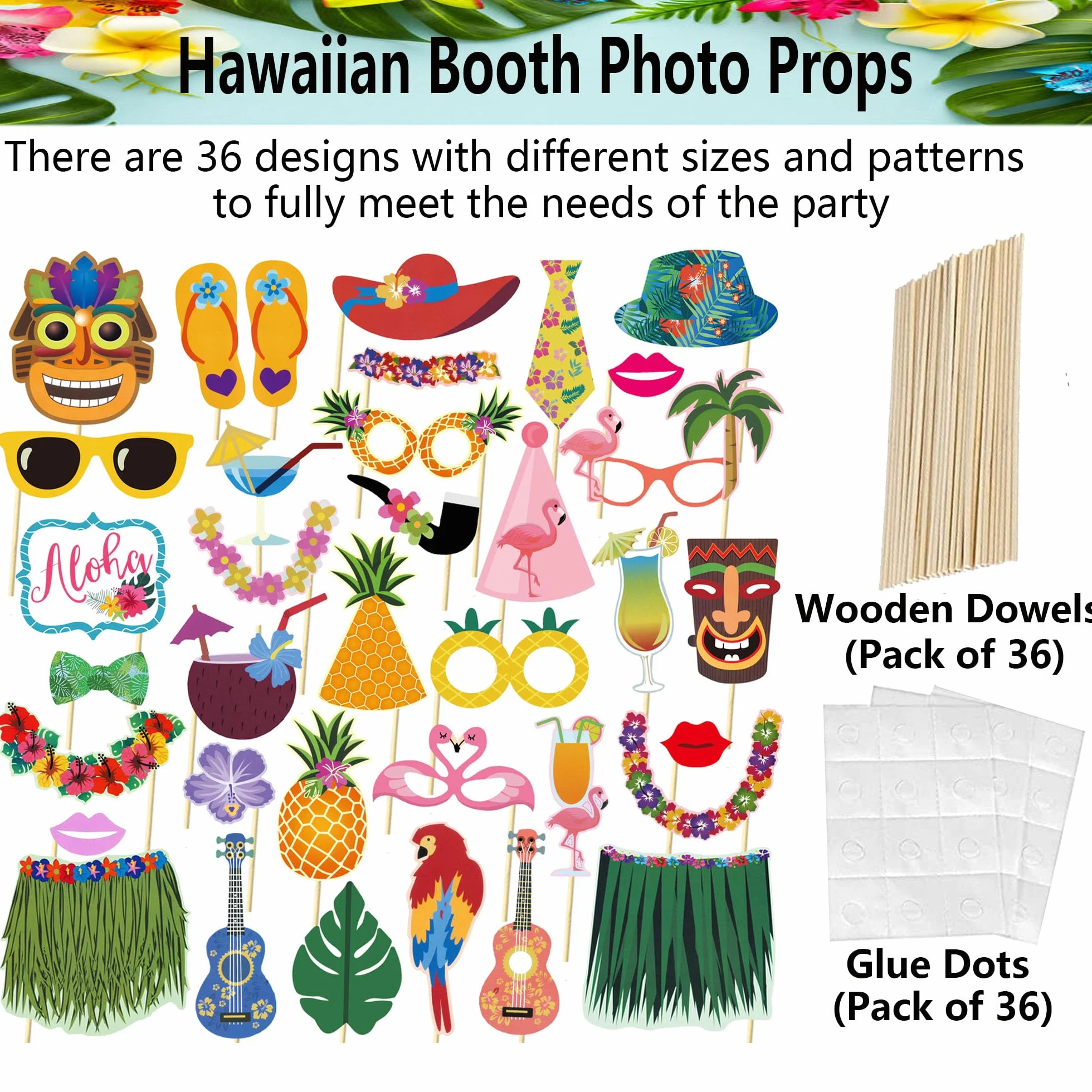 Hawaii Foto Props Gonfiabile Cornice Selfie Luau Photo Booth Accessori Hawaiana