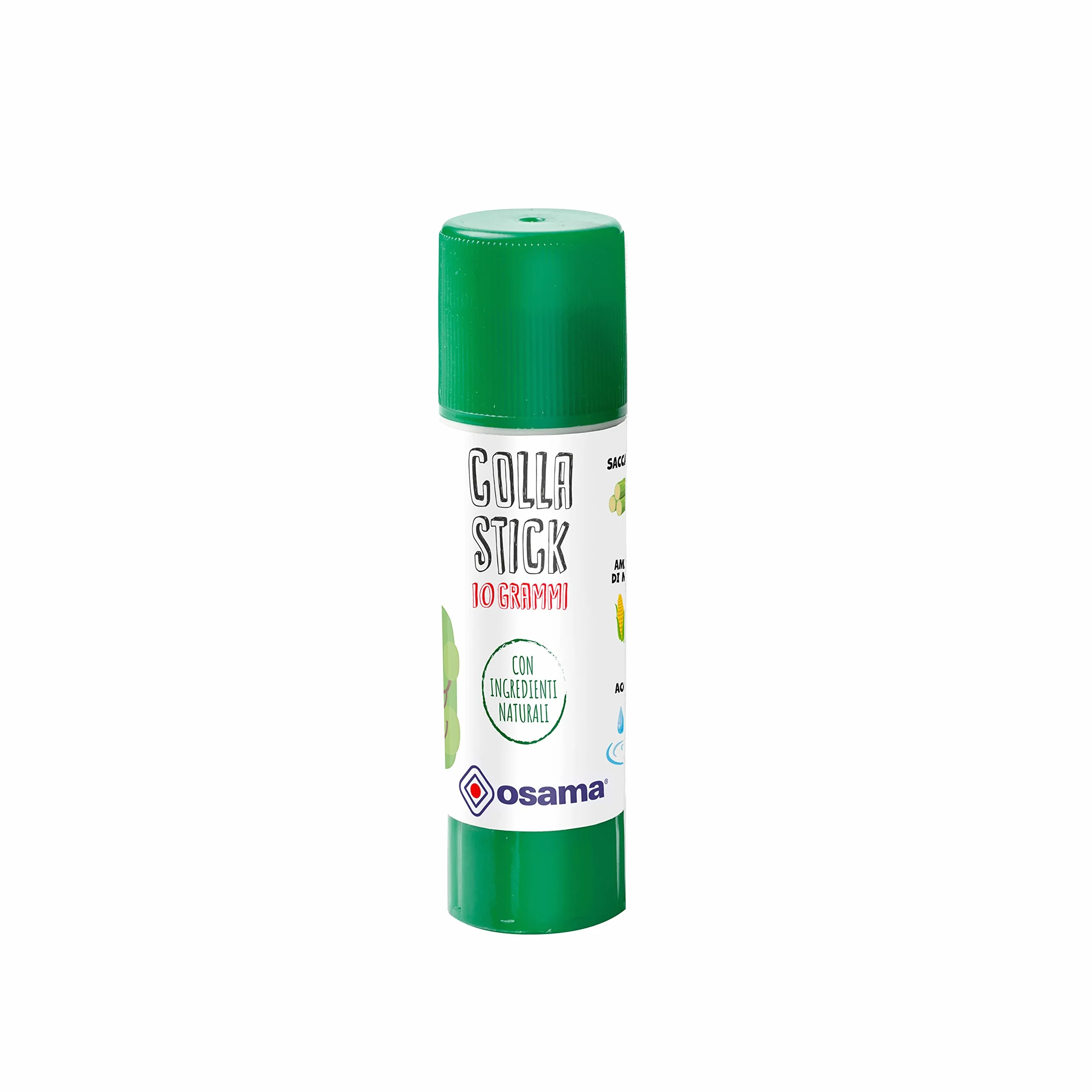 Osama - Colla Stick Extra Forte, Box da 30 Pezzi, 10 gr - Set Colle Stick Ideale per Cancelleria Scuola, Ufficio e Università - Scorrevole, Resistente e Adatta ai Bambini, con Ingredienti Naturali