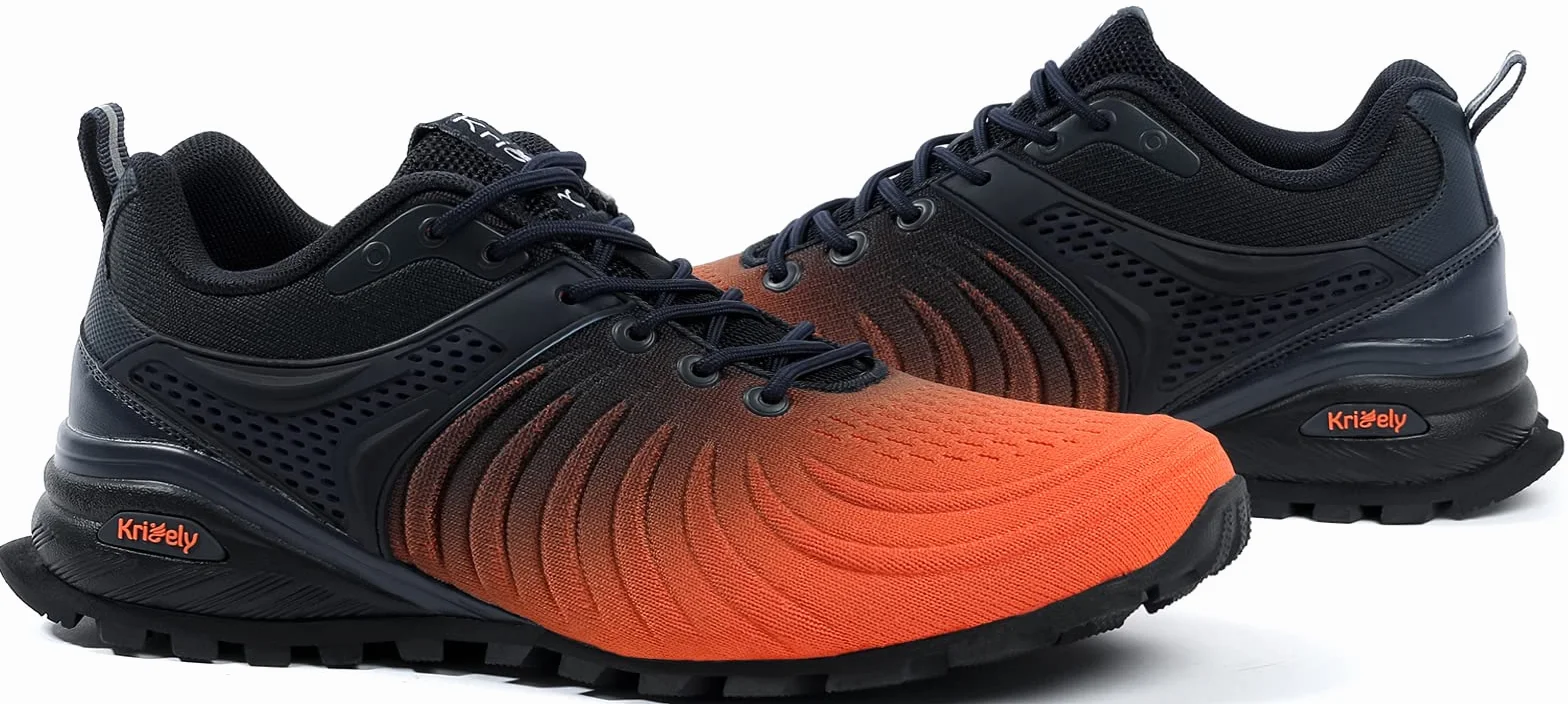 Kricely Scarpe Trail Running Uomo Trekking Escursionismo Outdoor Traspirante Fitness Running Sneakers