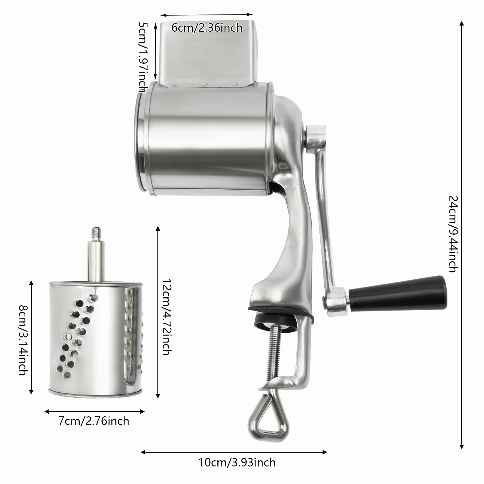 Kitchen Pro - Affettatrice verticale per verdure, grattugia, tagliaverdure, tagliaverdure, tagliatoio, schiuma, ecc