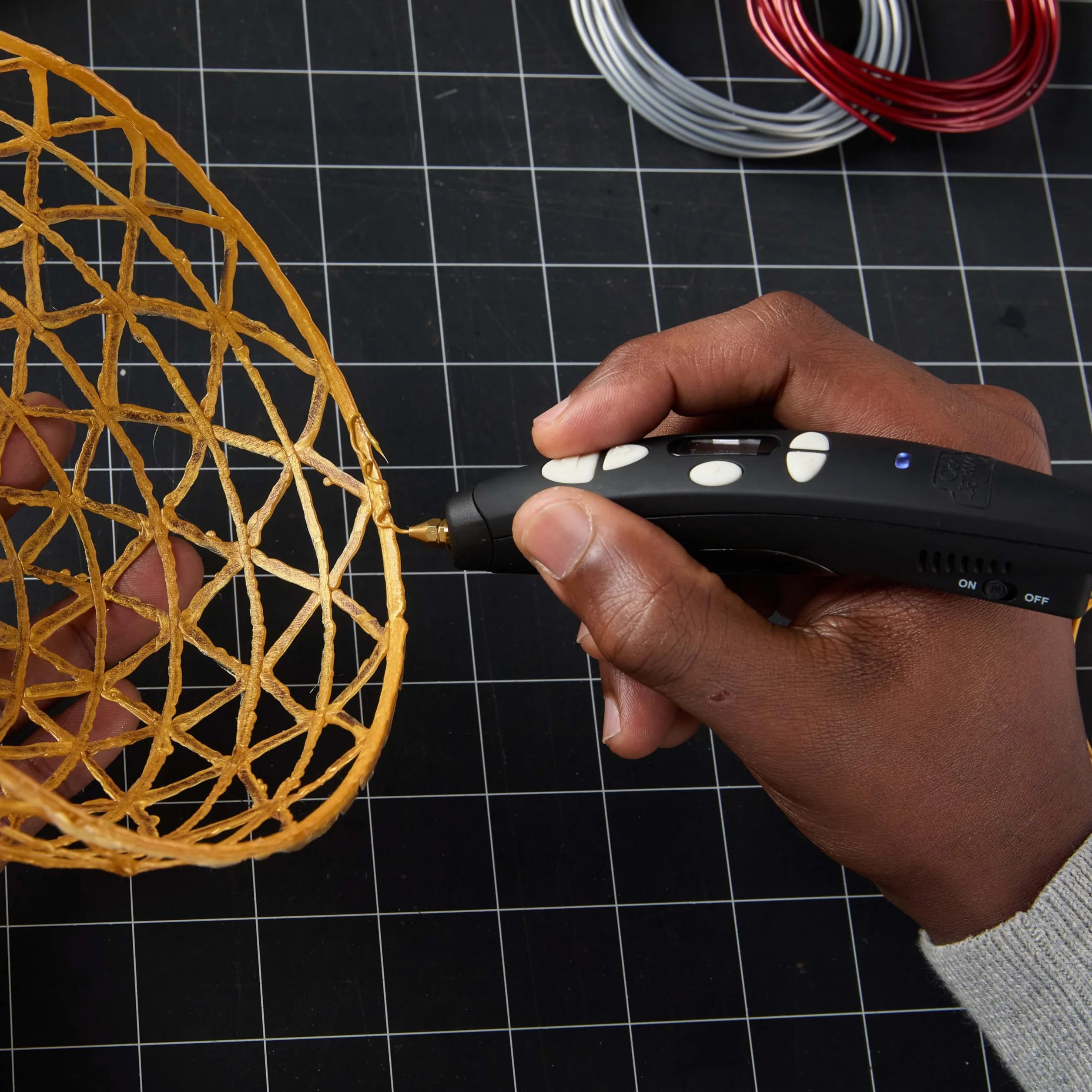 3Doodler PRO (2025) Penna di stampa 3D per professionisti creativi con materiali plastici e ugelli intercambiabili