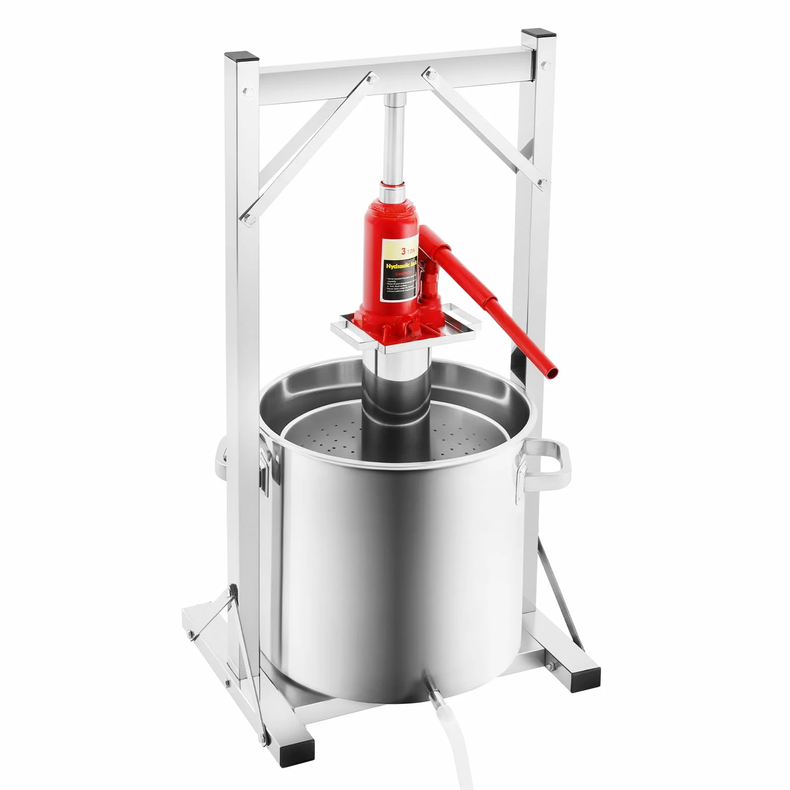 Spremiagrumi idraulico da 11 l, in acciaio inox, spremiagrumi manuale e bacche con sollevatore idraulico 3T, ideale per vino, succhi di frutta e verdura fatti in casa