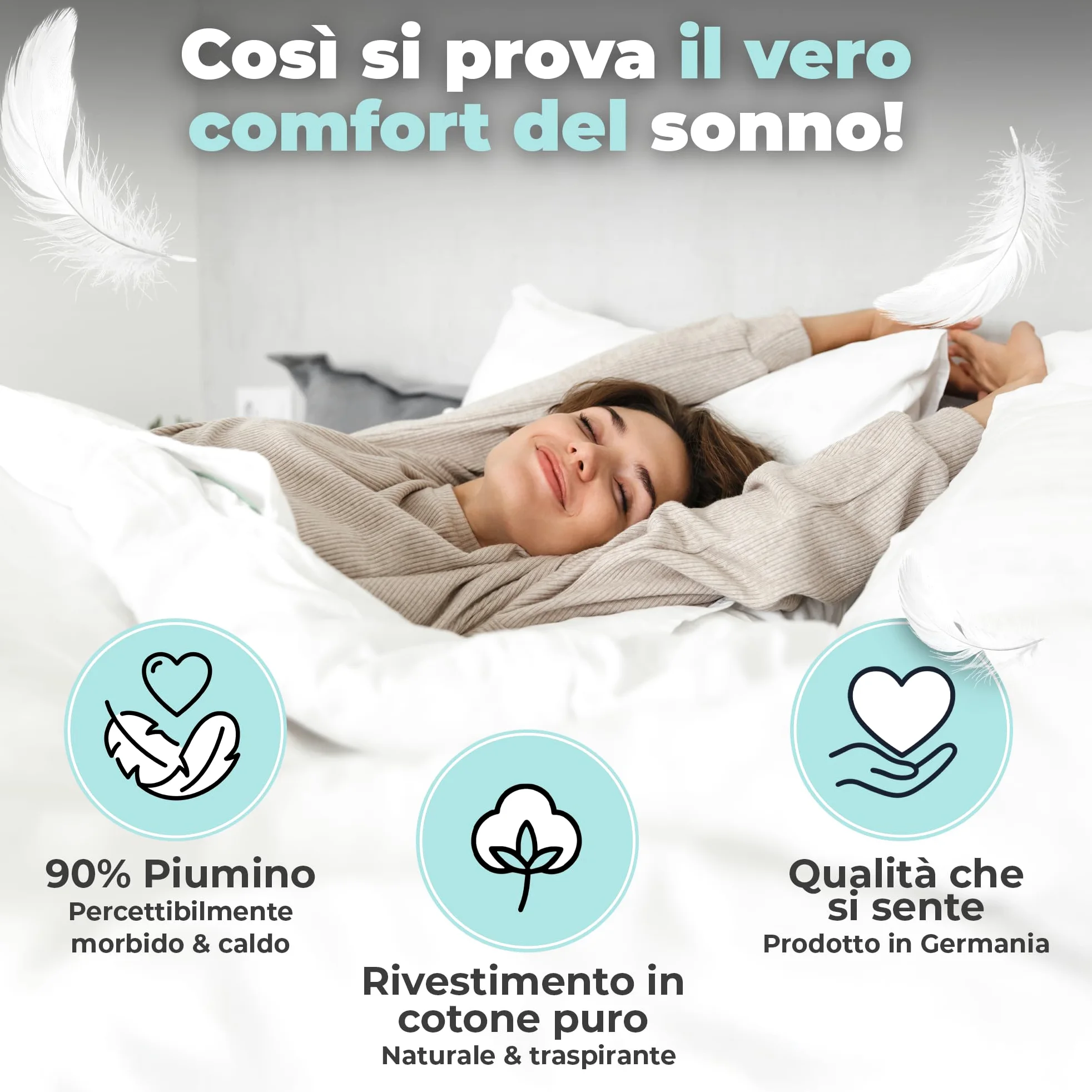 BEFA NATUR Couette en Pur Duvet Toutes (1, Piumino invernale, 155x220 cm)