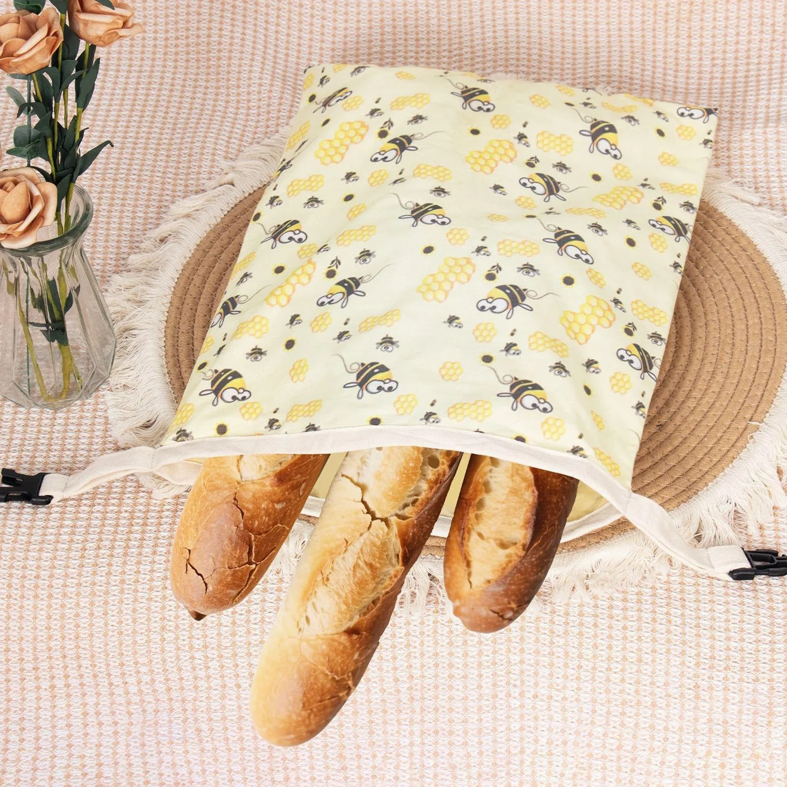 Sacchetti di d' per pane e alimenti, riutilizzabili | Sacchetti per il pane per cucina, congelatore, frigorifero, casa, vacanze