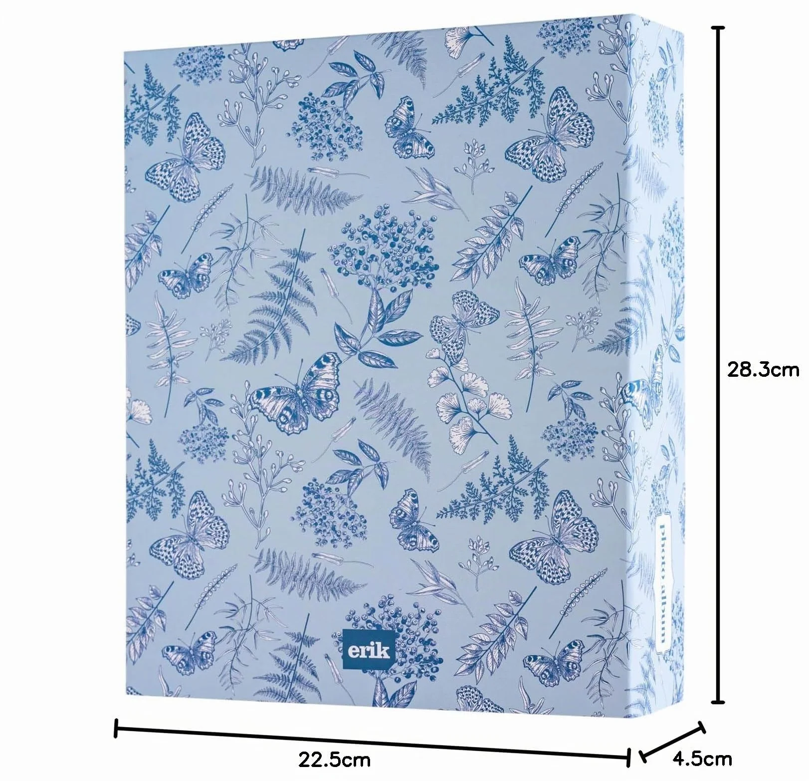 Grupo Erik Album Fotografico Blue Botany - Album Foto 13x20 cm con 304 Tasche Copertina Rigida e Compatibile con Foto 10x15, 13x18 o 13x19