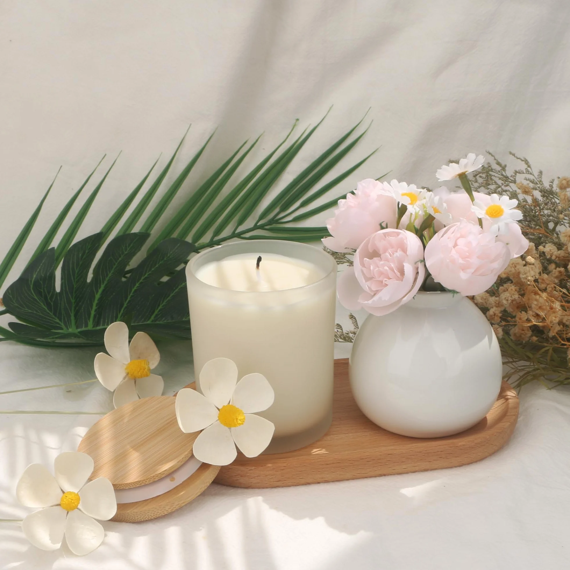 MILIVIXAY 20 barattoli vetro smerigliato 200 ml per candele spezie