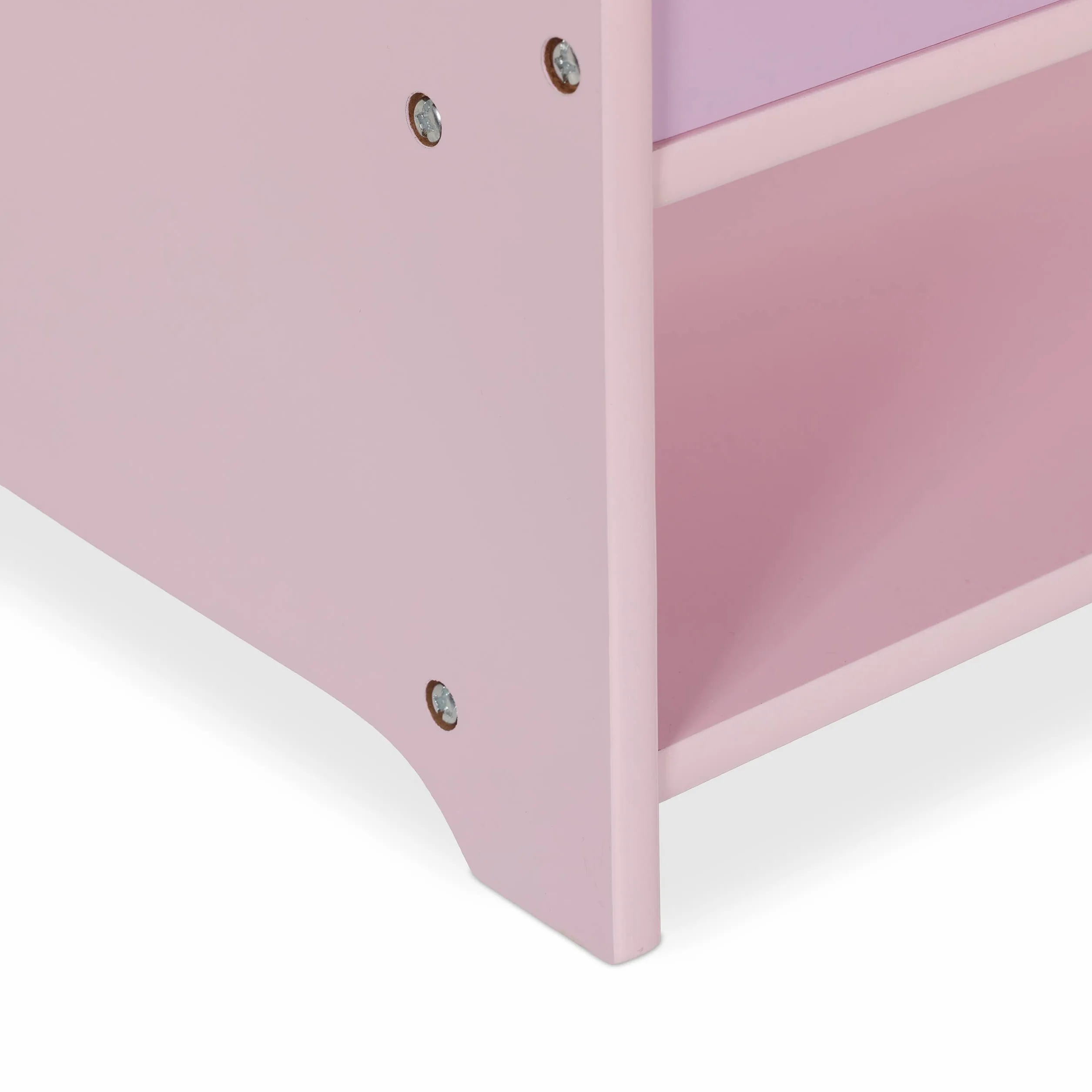 Relaxdays Stand Appendiabiti per Bambini, Scomparto Doppio, Guardaroba a Giorno, HxLxP: 100,5x71x30 cm, Colori Pastello
