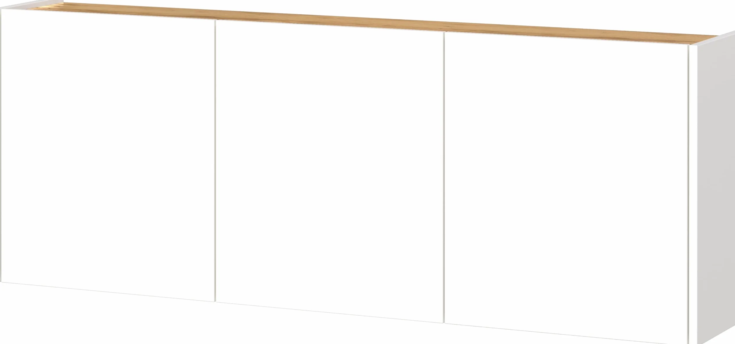 Germania Scarpiera 1345-513 GW-Libbiano, in bianco/Rovere Navarra, con profondità ridotta, 138 x 52 x 25 cm (LxAxP)