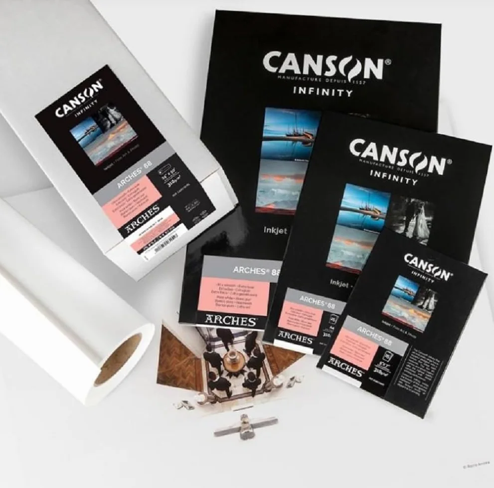 Canson Infinity Arches 88 100% Satinato 310 g A4 25H Bianco Naturale