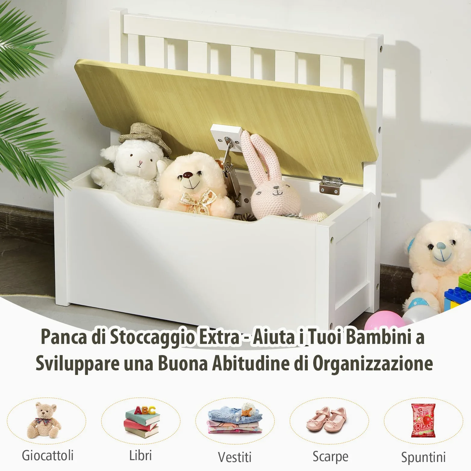COSTWAY Set 4 Pezzi Tavolo e Sedie per Bambini, 2 in 1 Tavolino Attività di Legno per Bambini con 2 Sedie e 1 Panca, per Giocare Disegnare Leggere e Mangiare (Naturale)