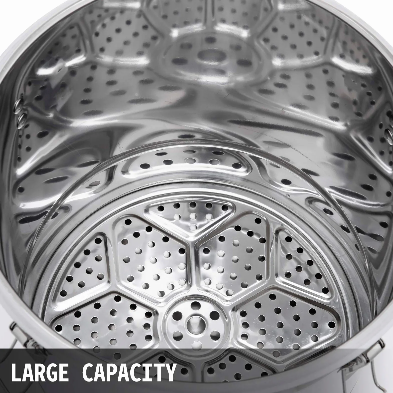 VEVOR Caldaia per Acqua Distillata 70L di Acqua Calda per Acqua Distillata Utilizzata Come Serbatoio di Fermentazione per Fermentare Bevande o Condimenti 40 x 40 cm in Acciaio Inox