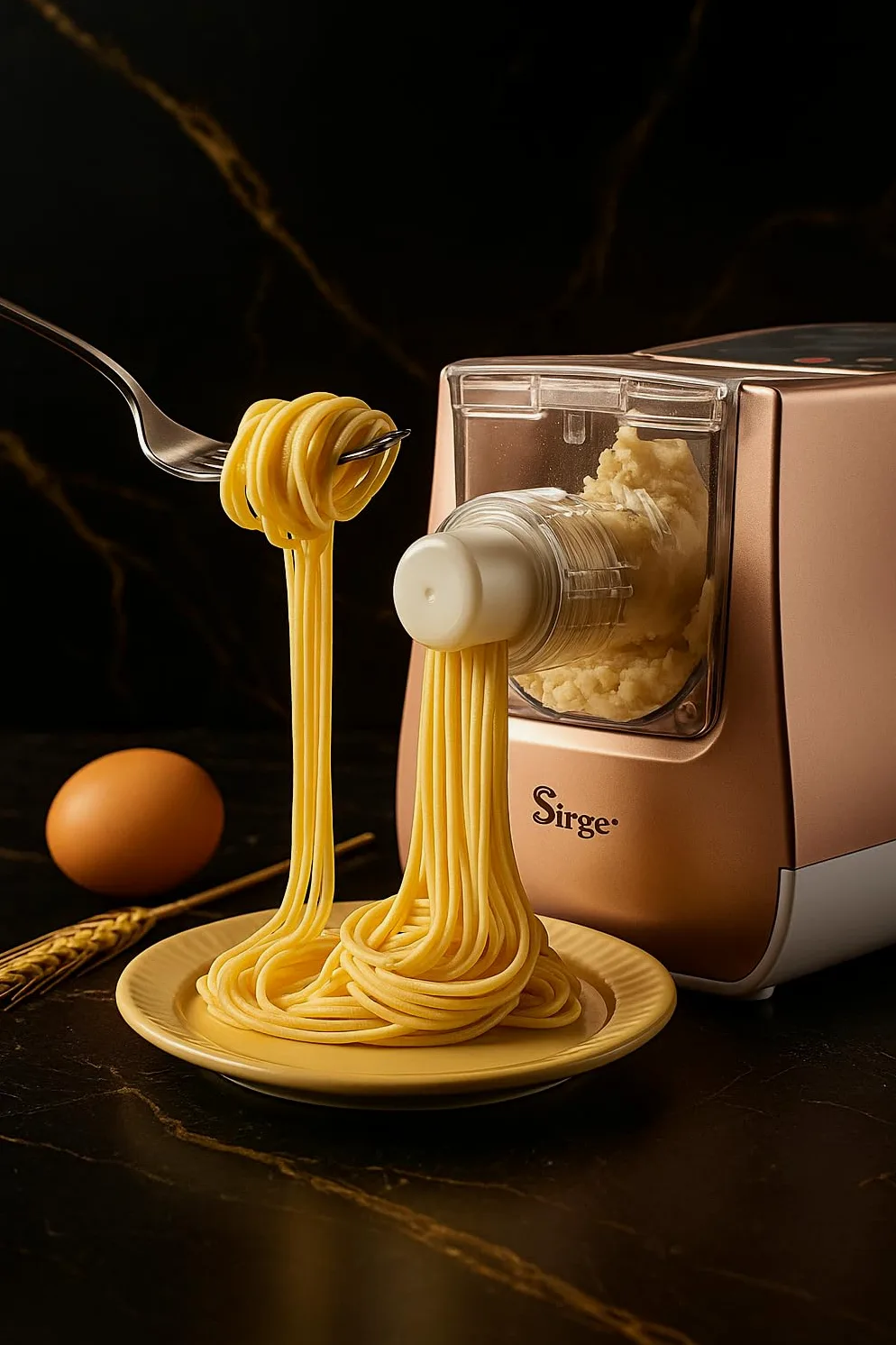 Sirge PASTARITA Macchina per la Pasta 300 W - 22 Trafile - 900gr di pasta - Estrusione Verticale - 6 programmi + 2 MANUALI - kit ravioli omaggio