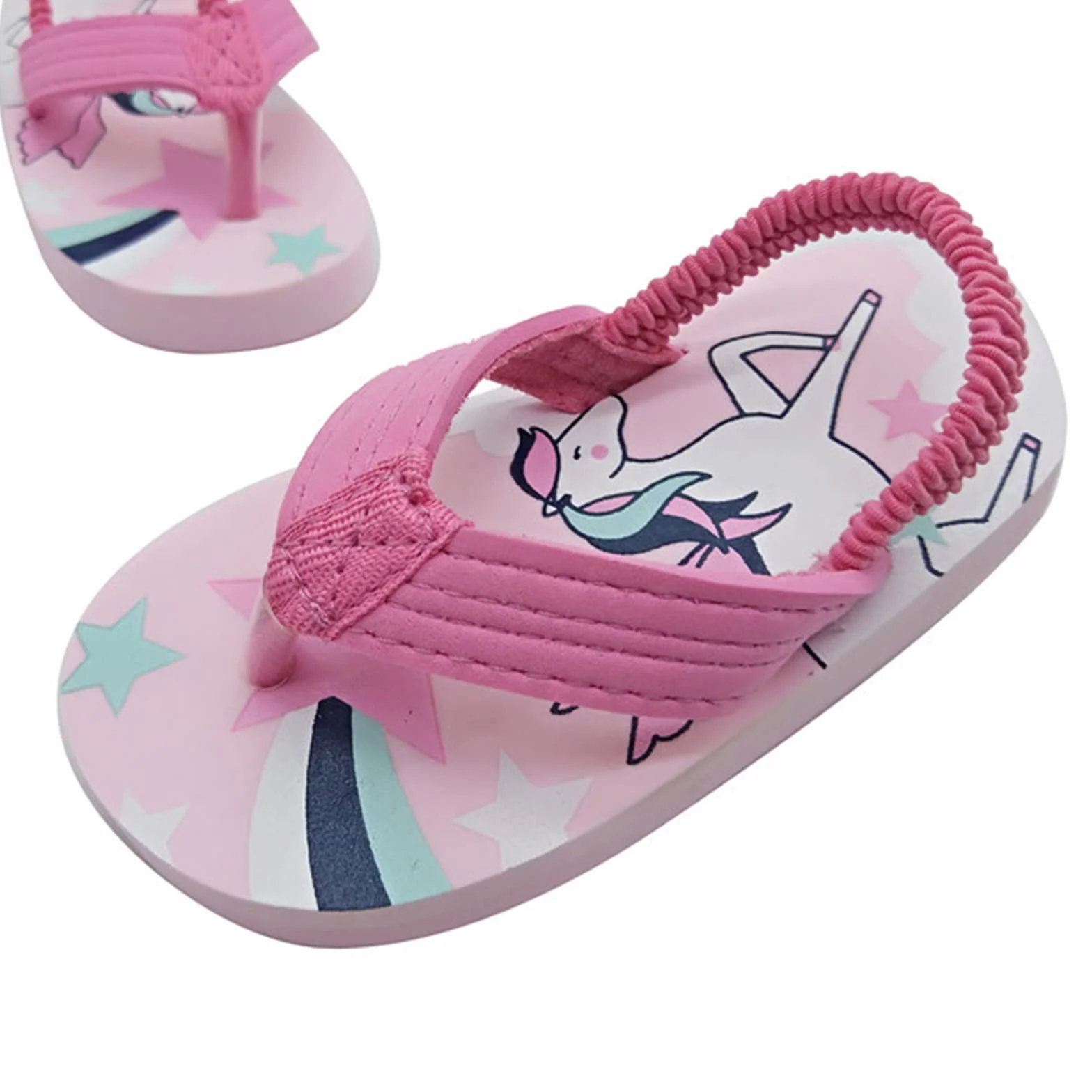 Infradito per Bambini Flip Flops per Ragazze e Ragazzi Sandali Estive Antiscivolo Pantofole da Piscina Banda Elastica Leggere Ciabatte Infradito con Cinturino Posteriore Spiaggia e Piscina Sandali