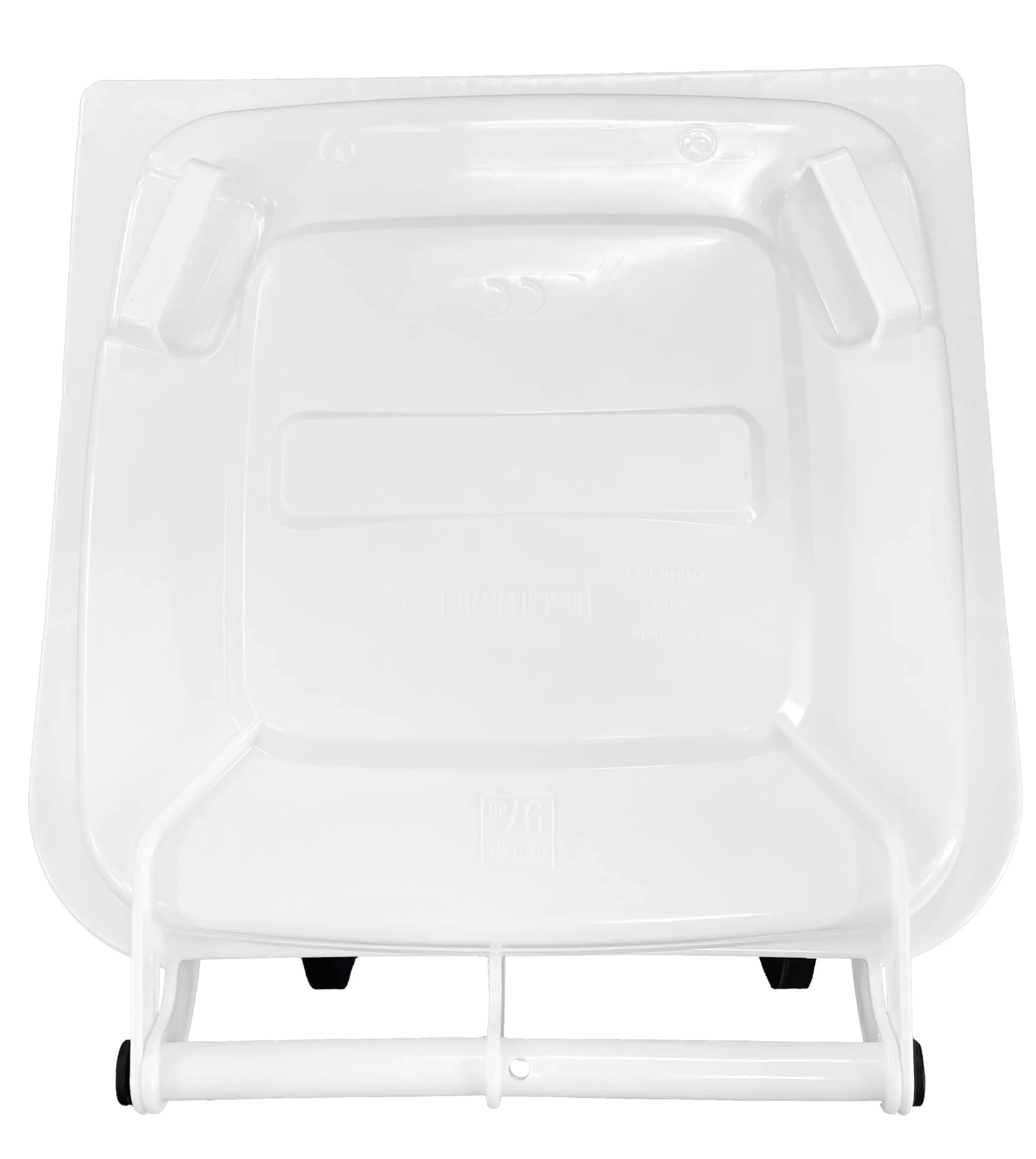 Mobil Plastic - Bidone Raccolta Differenziata 240 Litri con Coperchio e Ruote per Esterni | Colore Bianco | Plastica Resistente | Certificato UNI EN 840