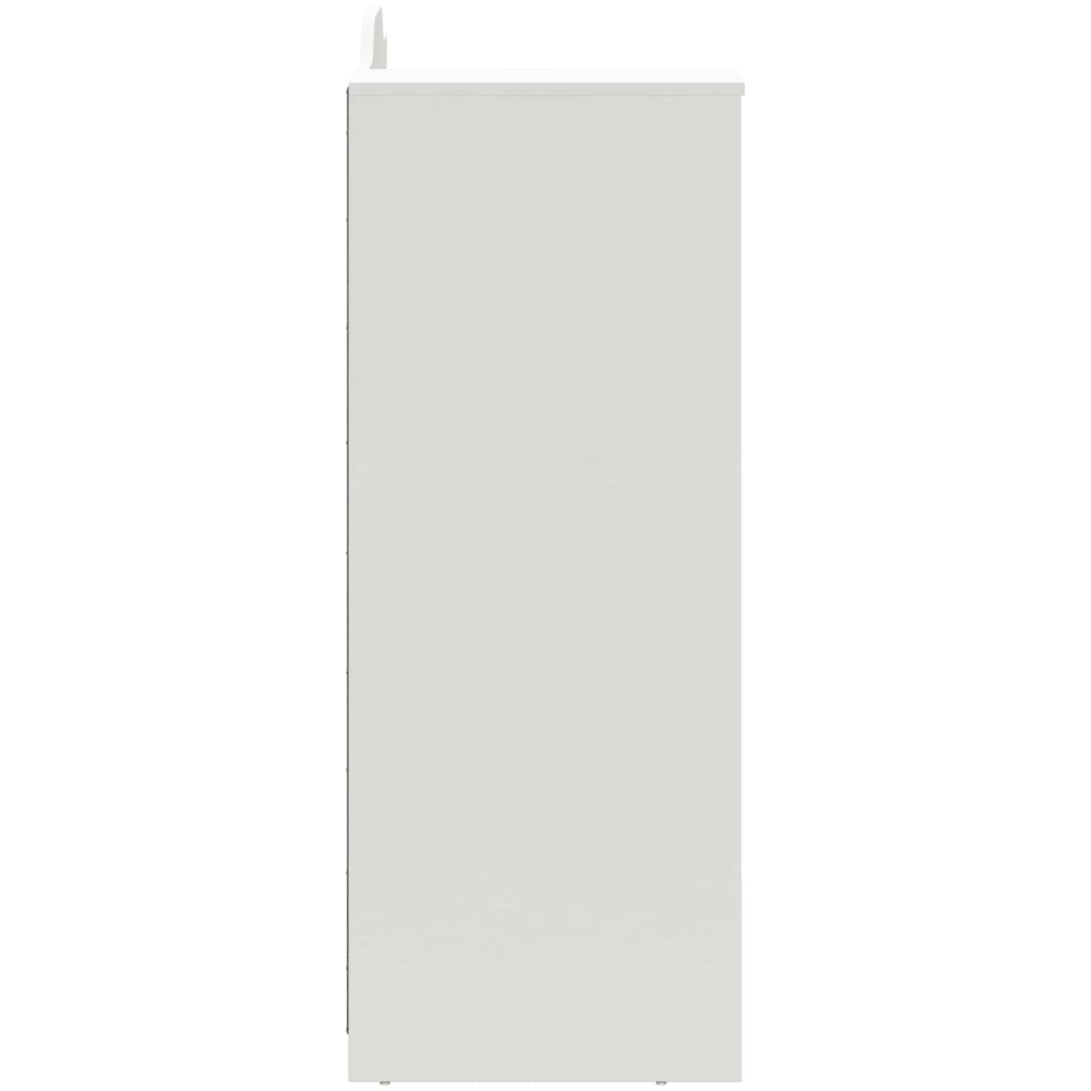 ROROS - Scrivania con ripiano aperto e lavagnetta in legno, 120 x 45 x 118,5 cm, colore: Bianco