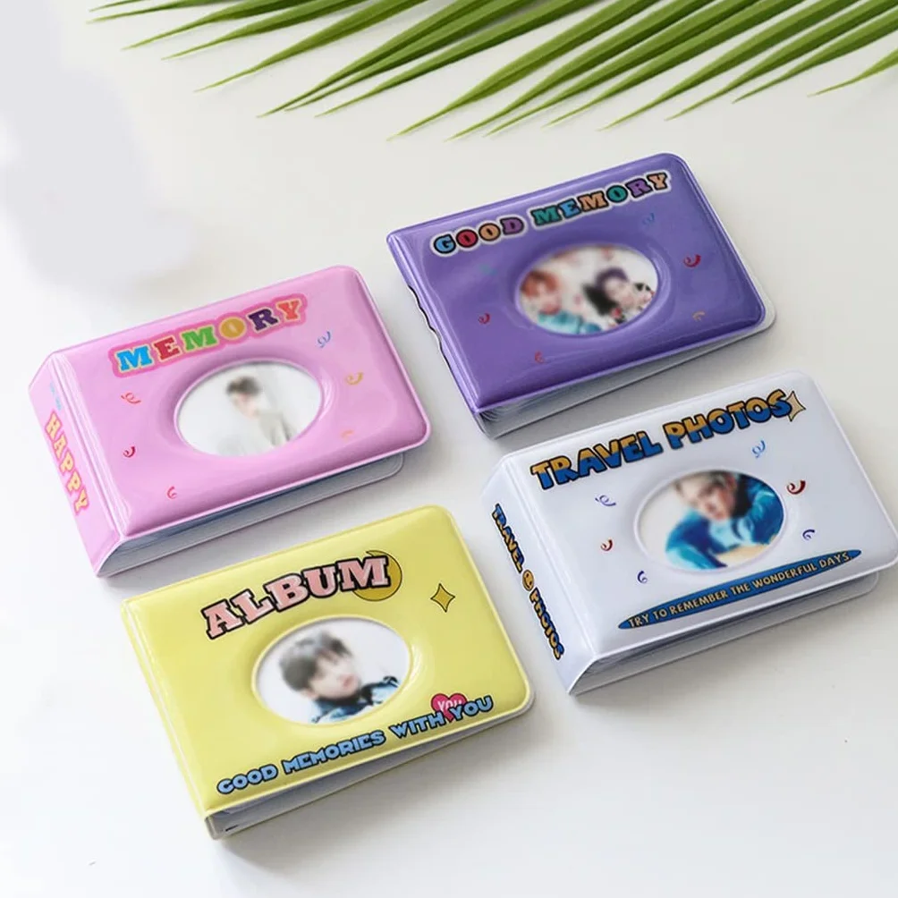 Mini album fotografico con 36 tasche, 7,6 cm, custodia per foto e raccoglitori