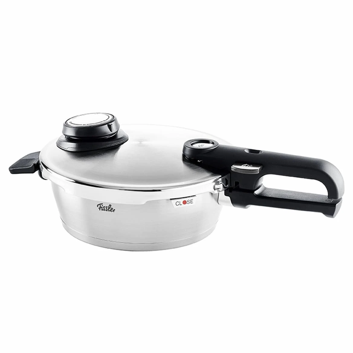 Fissler Vitavit Premium Pentola a pressione in acciaio inox 1.8 L, 18 cm, 4 livelli di cottura, incluso inserto, adatta a fornelli a induzione