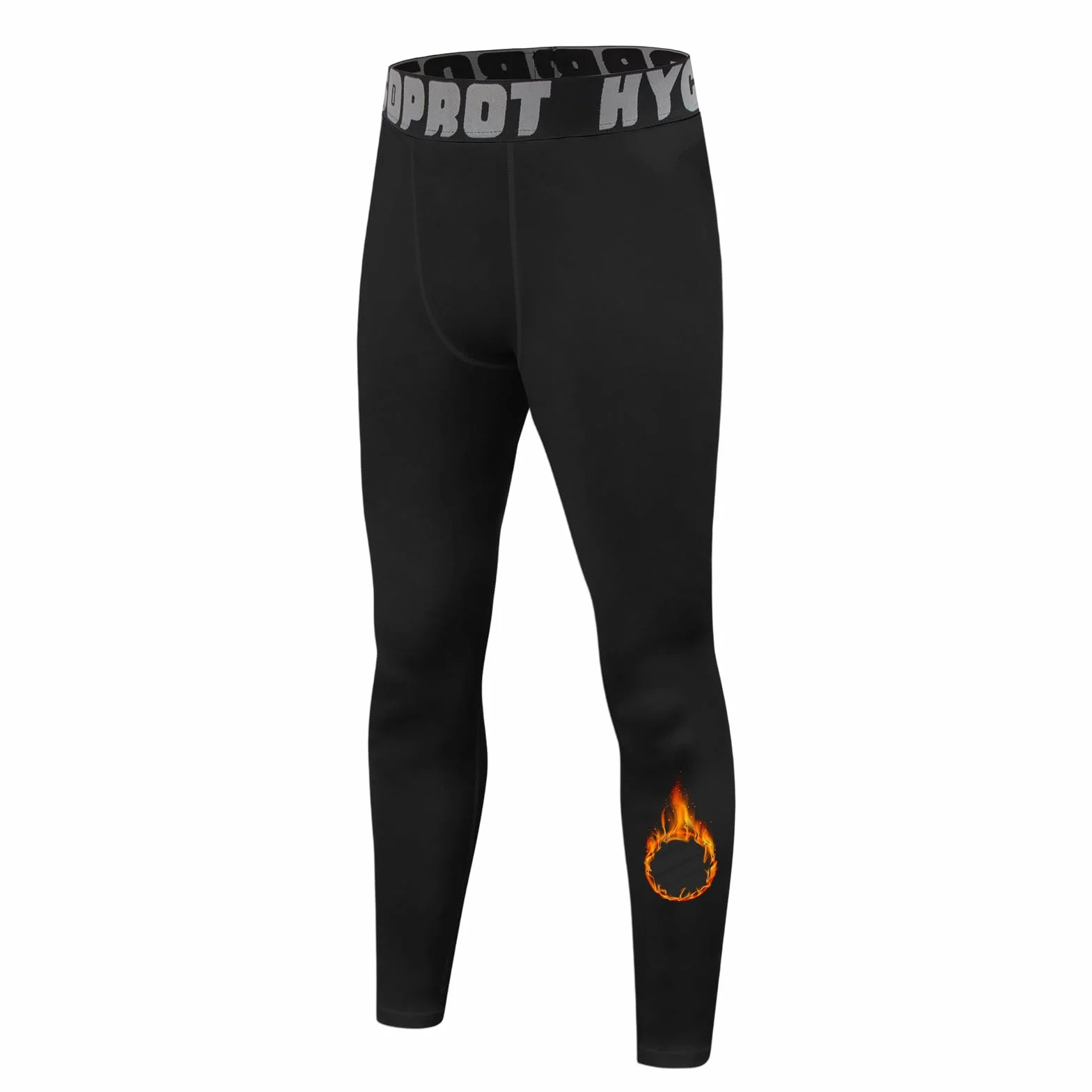 HYCOPROT Ragazzi Pantaloni Termici a Compression Leggings per Bambino Traspirante Sportivo ad Athletic Base Layer Termico Pantaloncino Asciugatura Rapida Pantaloni per Corsa Calcio Pallacanestro