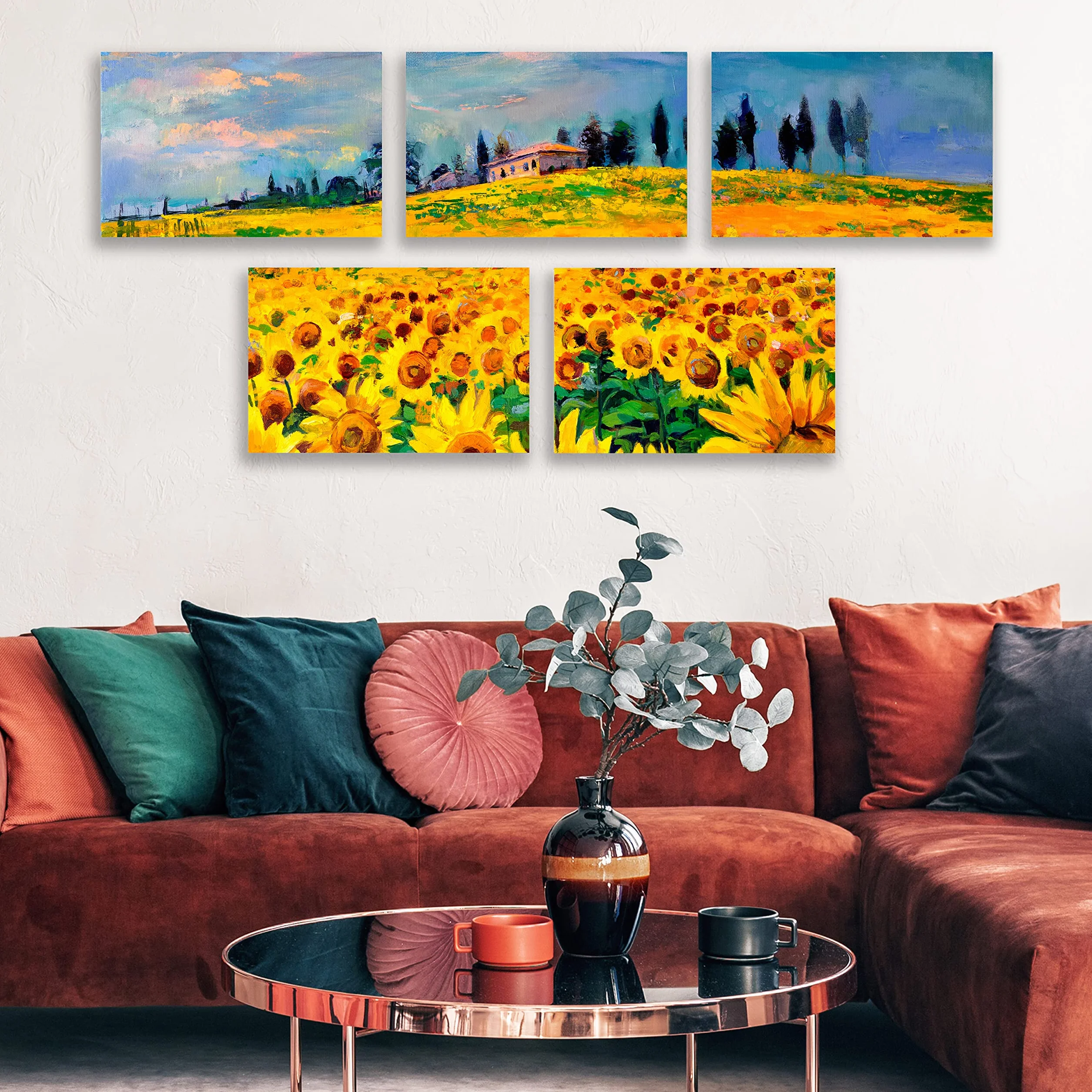 Belle Vous Confezione da 4 Tela per Dipingere Nere 40 x 50 cm Pannelli Tela Pre-Tesa per Pittura ad Olio e Acrilico