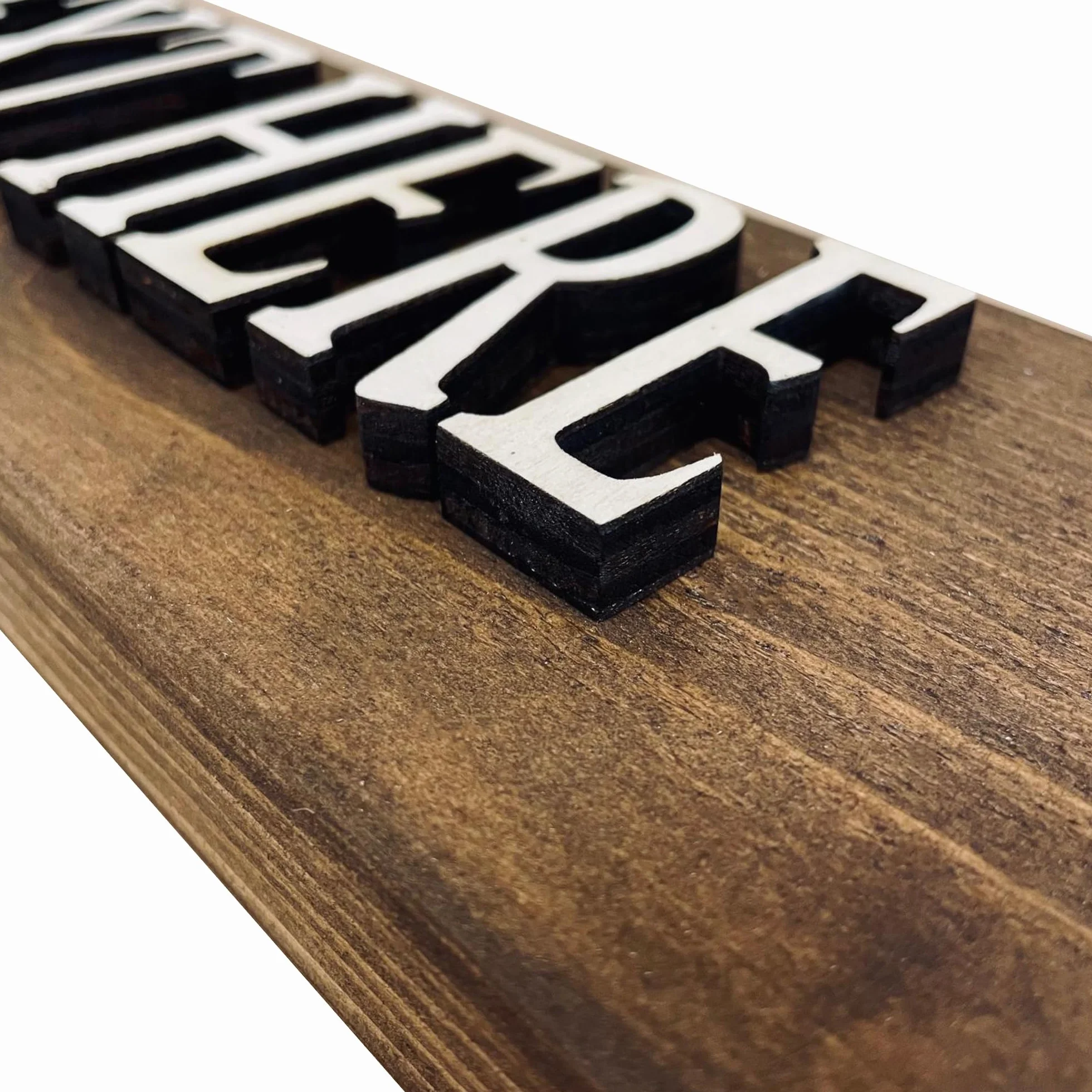 Insegna in legno personalizzata