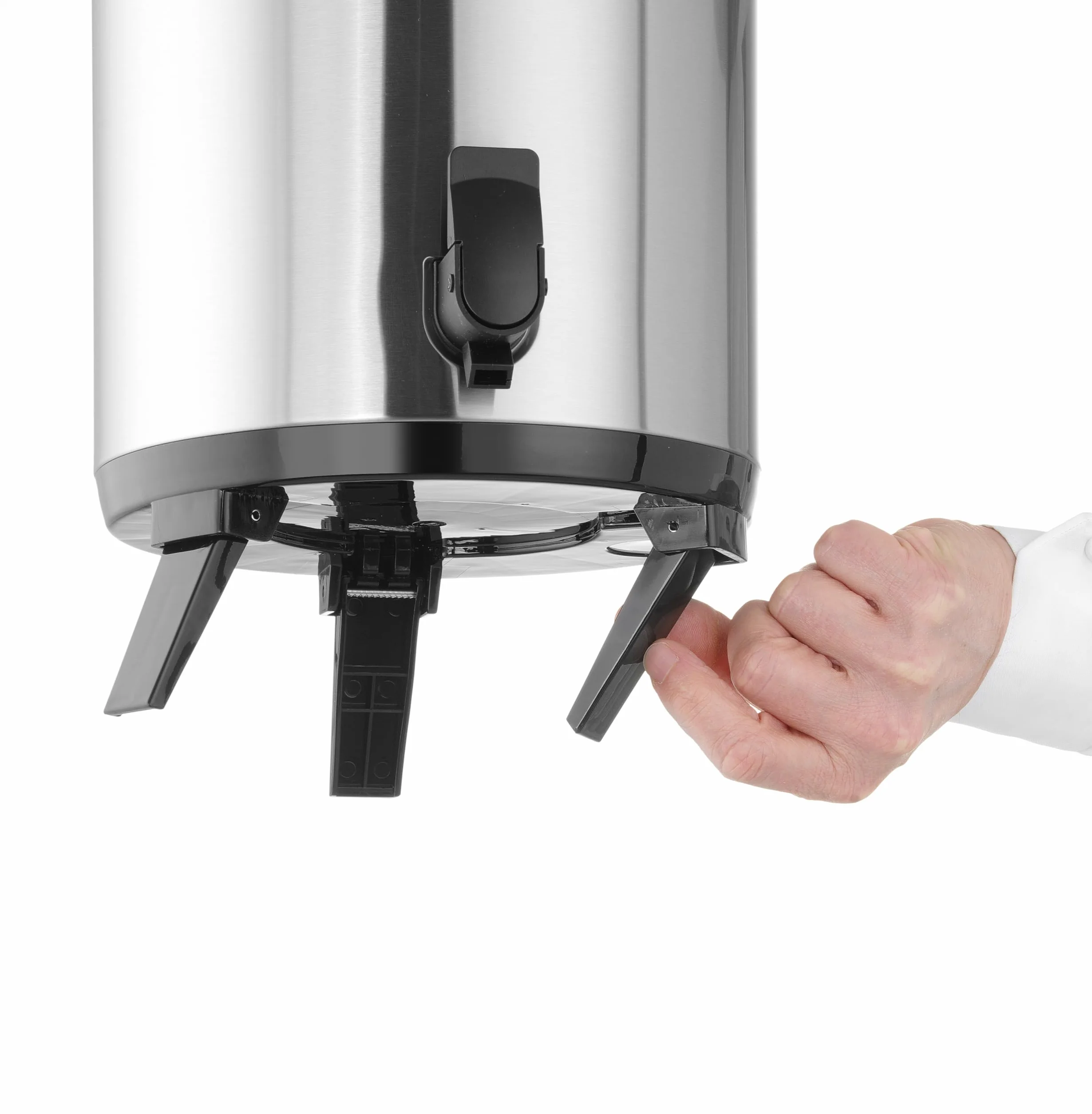 HENDI Distributore acqua calda e fredda portatile, 9L, acciaio inox, -10° a 100°C, ø226x350mm