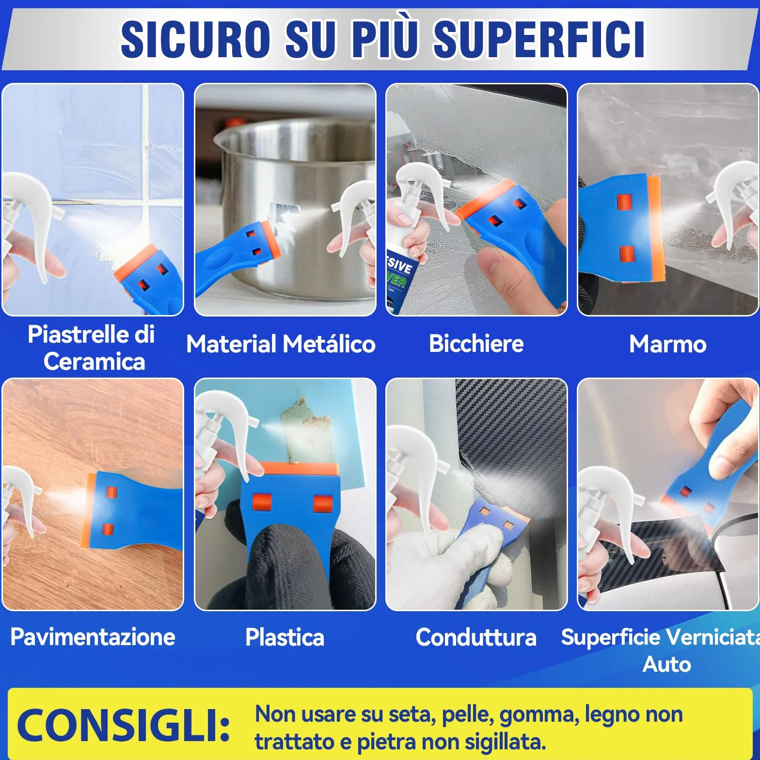 Rimuovi Colla Spray 300ml per Etichette, Adesivi, Nastro Adesivo su Vetri, Auto e Superfici
