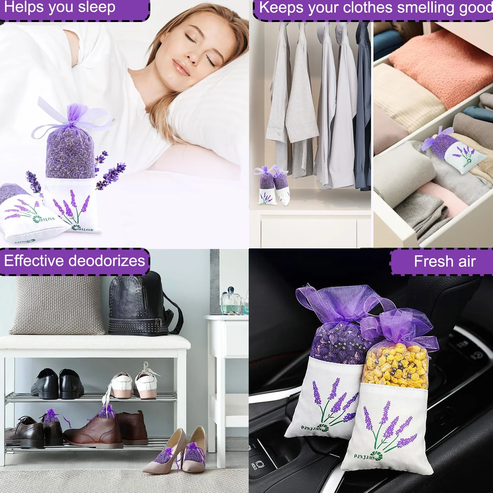60 Pezzi Sacchetti di Lavanda Bustina Sacchetti Lavanda Vuoti Sacchetti Profumati Con Nastri Viola Sacchetti Di Lavanda in Organza per Lavanda Spezie ed Erbe