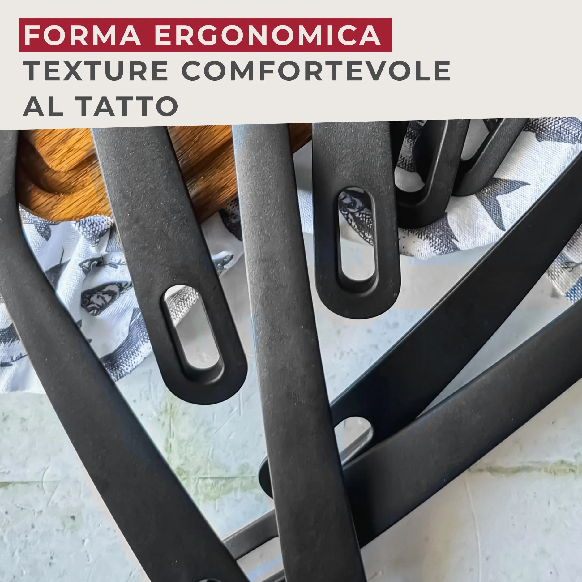 Fackelmann Paletta larga in Nylon 30 x 11 cm antiaderente resistente 200° lavabile in lavastoviglie Nero