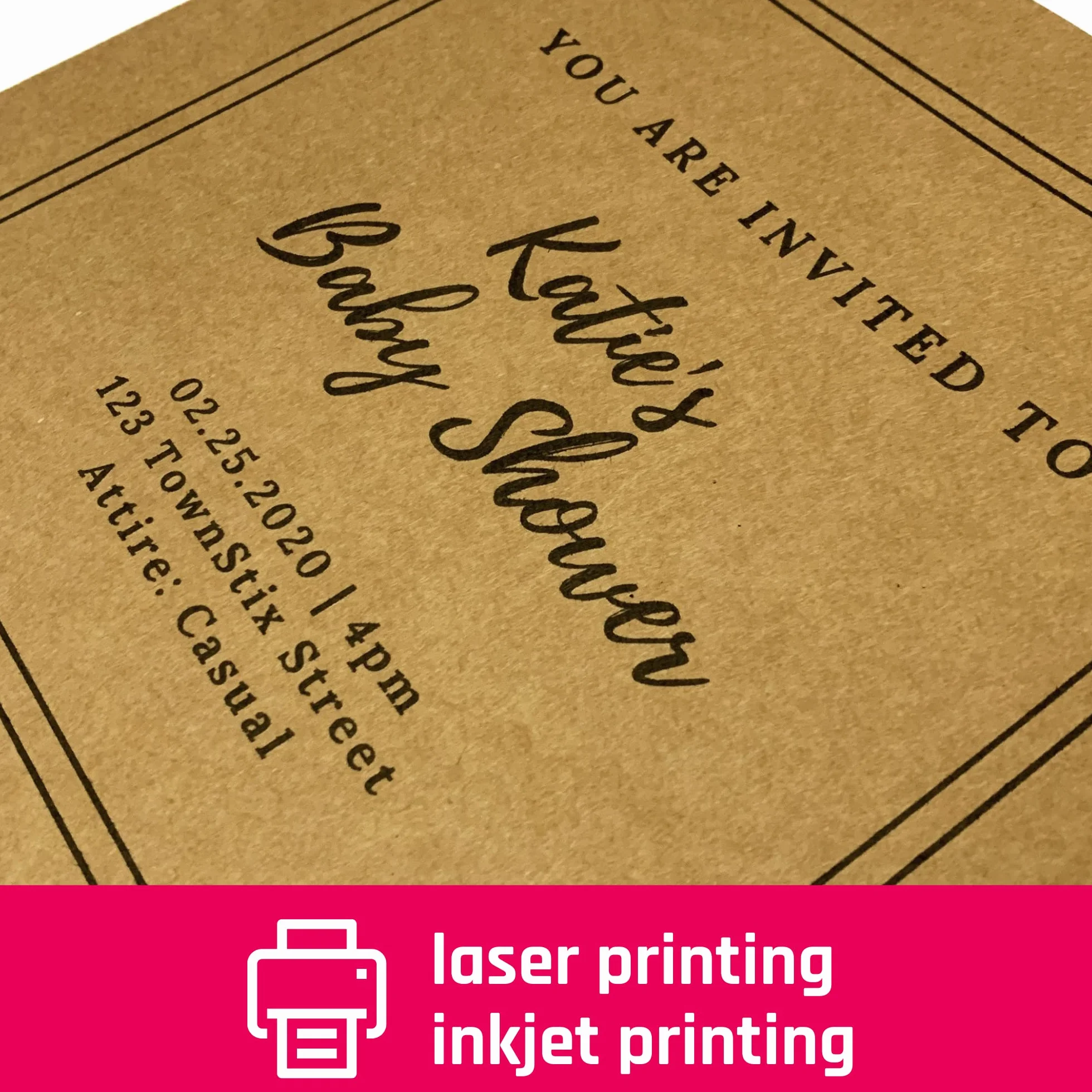 50 fogli, Carta Kraft Marrone Cartone A4, 200 g/m²