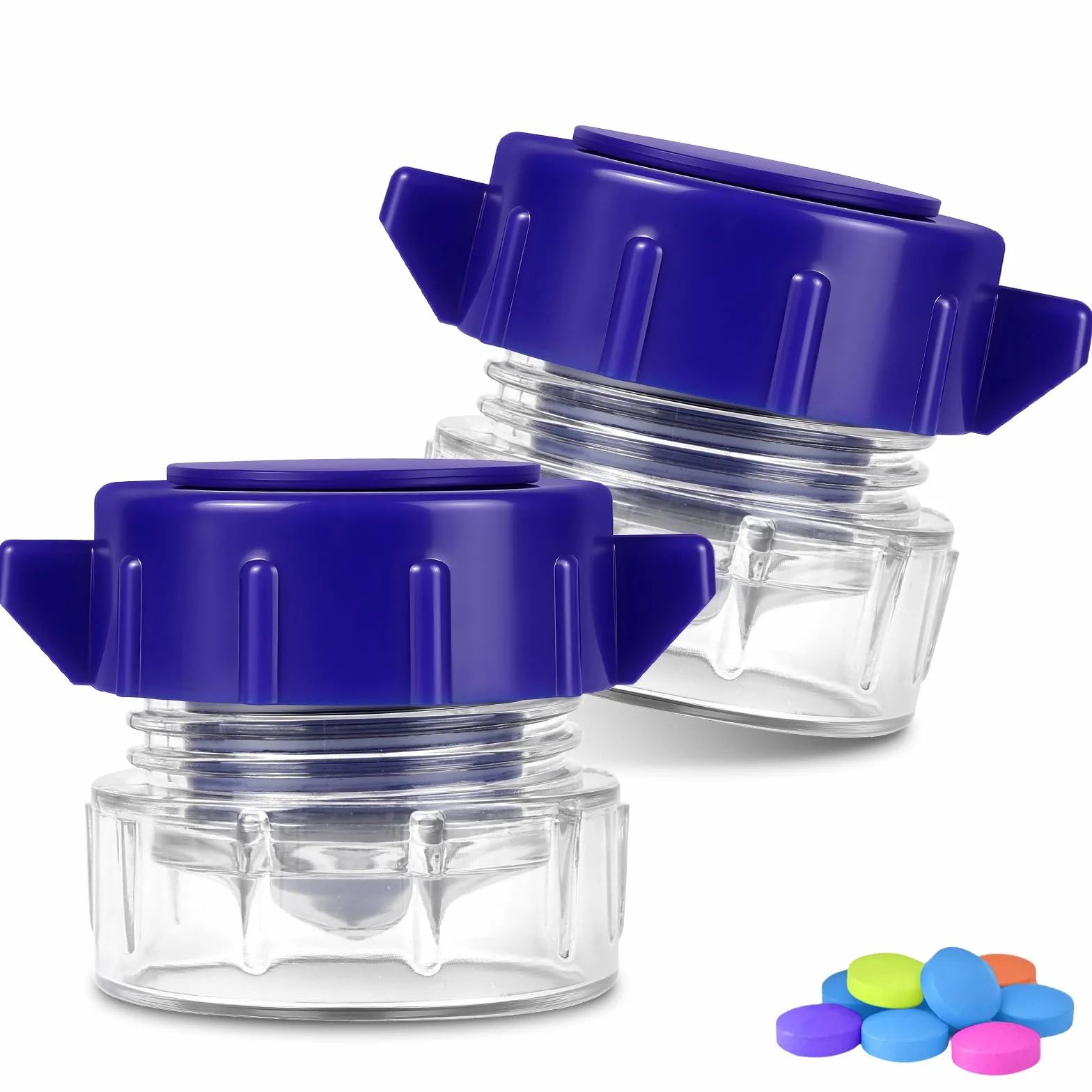 Frantuma Pillole, 2pcs Trita Compresse, Portatile Macina Pillole con Piccolo Portapillole nel Coperchio, Qualità Schiaccia Pillole per Anziani, Bambini, Animali