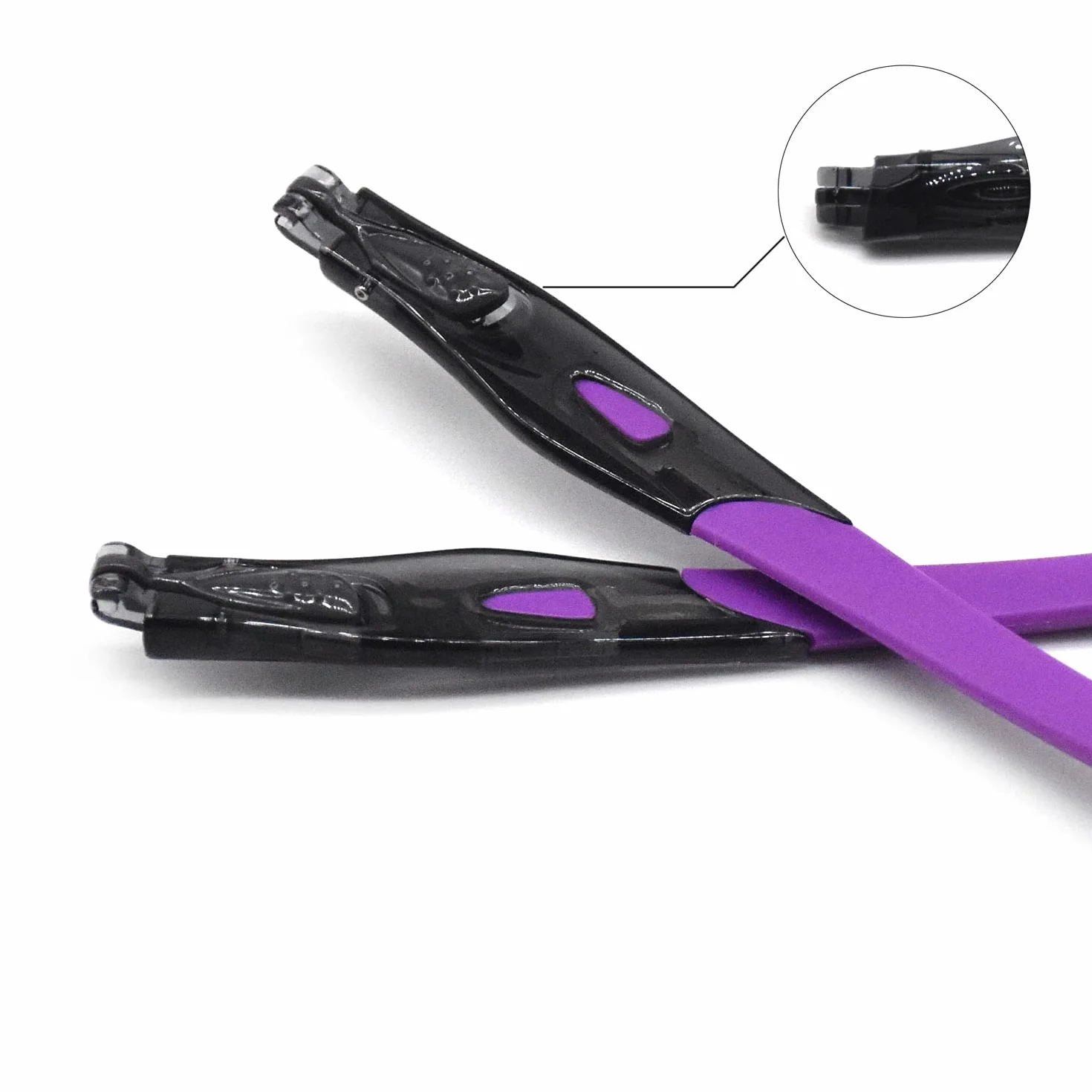 Gambe di ricambio in gomma trasparente per telaio nero Oakley Crosslink Sweep/Switch