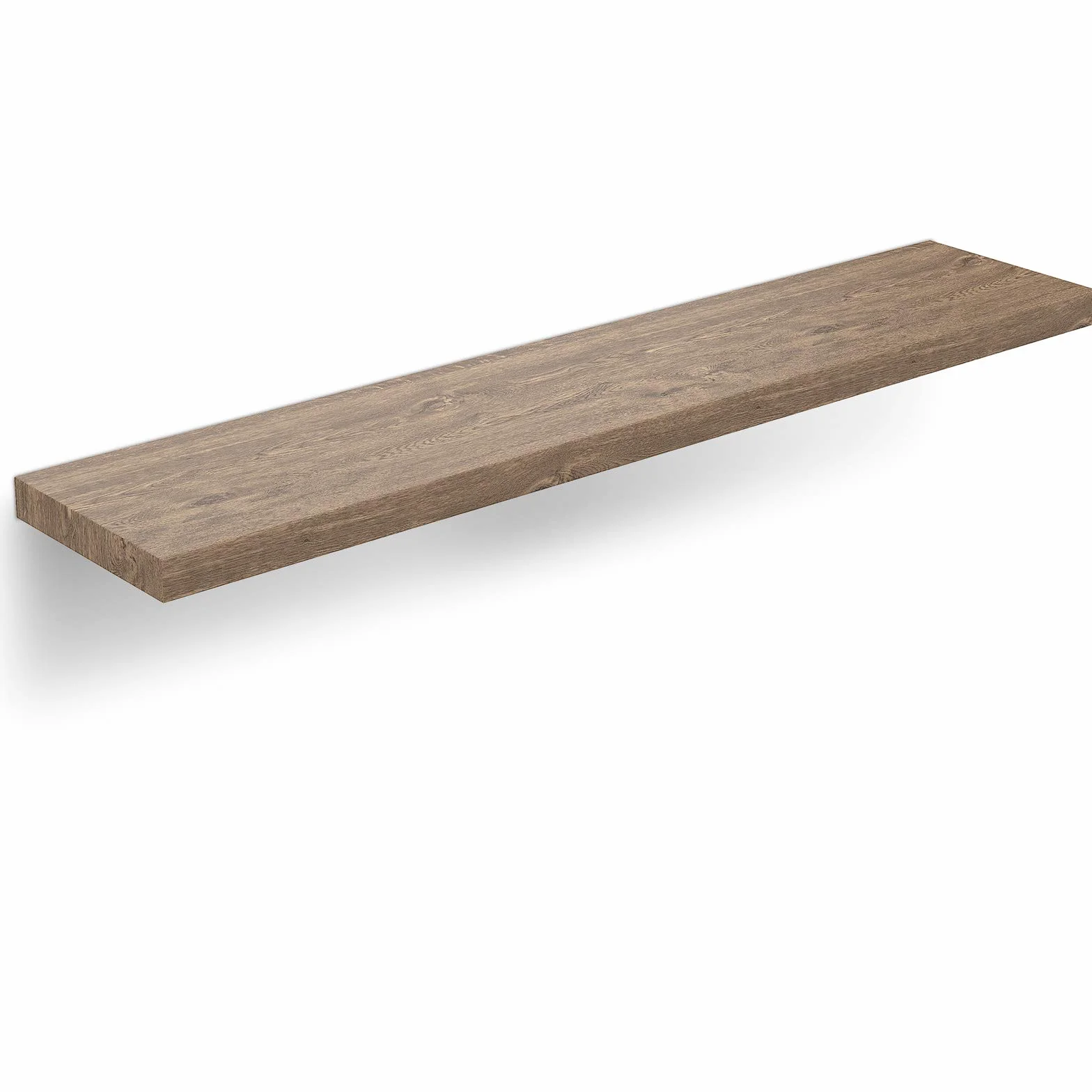 Casaria Mensola da Parete Legno 110cm Supporto Pensile 15kg Cucina Libreria Quercia Scura