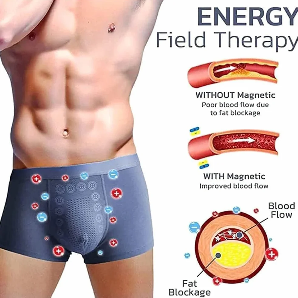 Biancheria Intima da Uomo Terapia del Campo energetico, Collant magnetici a Lunga Durata e Biancheria Intima Slim