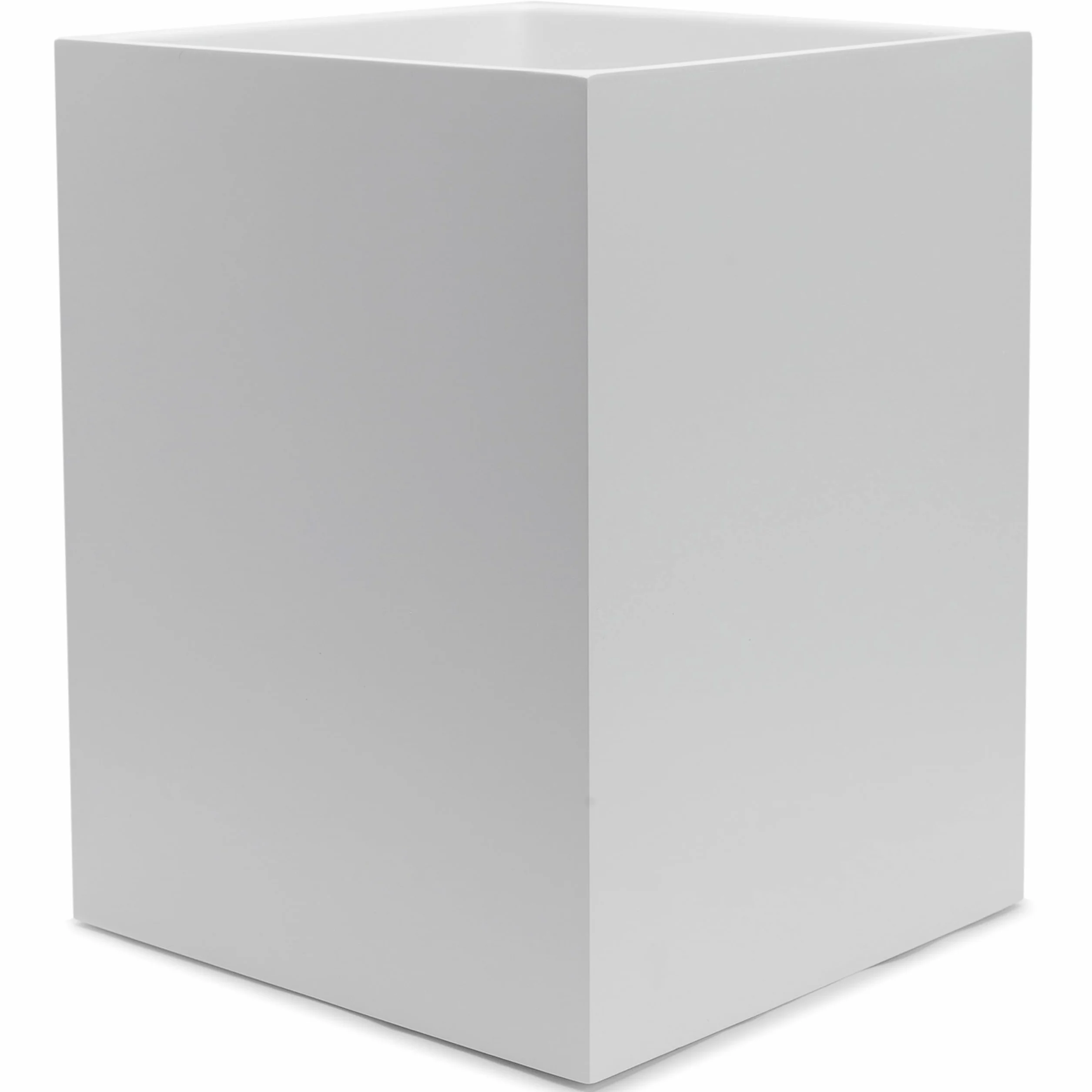 YEW DESIGN Pattumiera Piccola Quadrata Bianca Opaca 2 Galloni 7,5 Litri Cestino Rifiuti