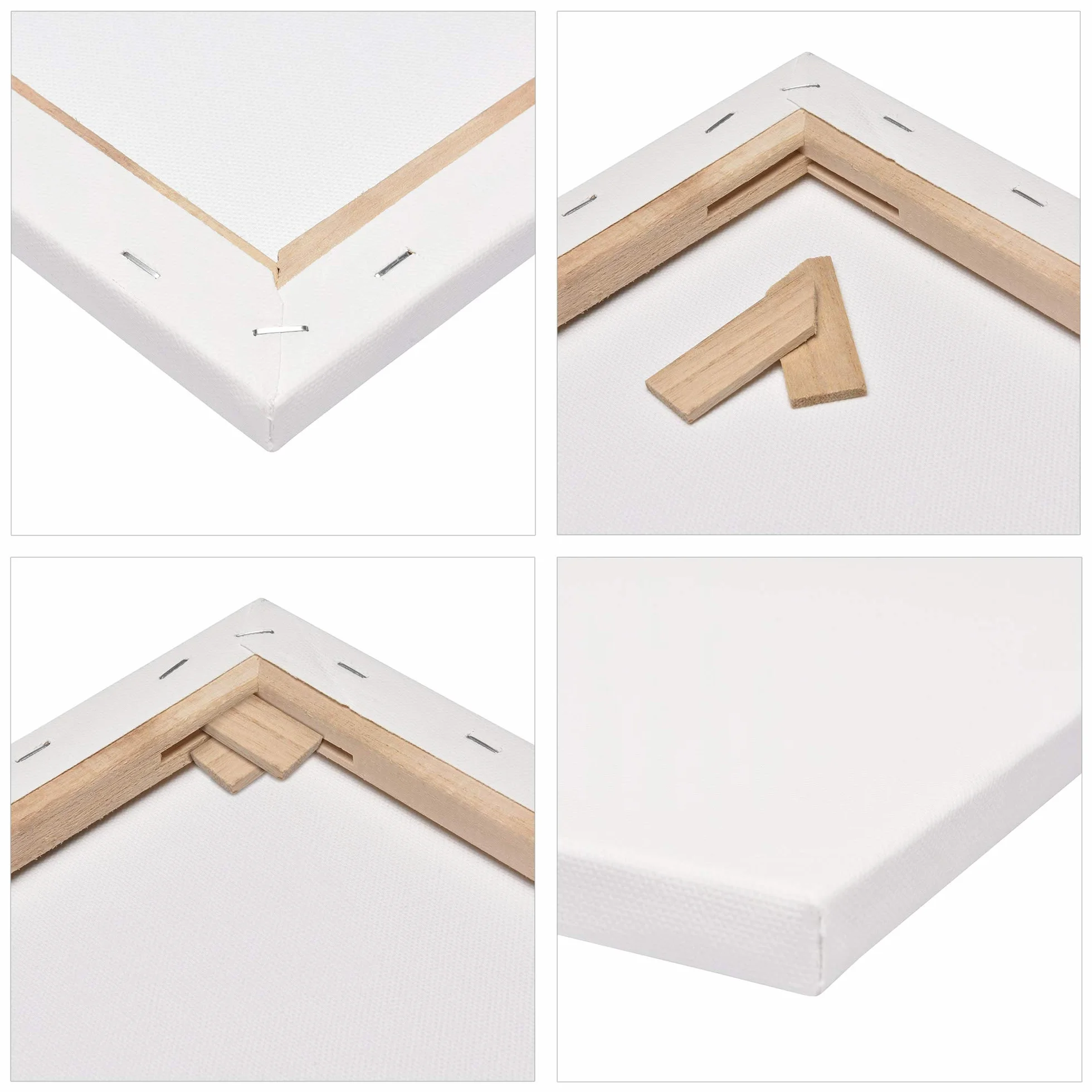 Artina Tela per Dipingere 70x100 cm 100% Cotone 280g/m² Telaio in Legno FSC Set da 2