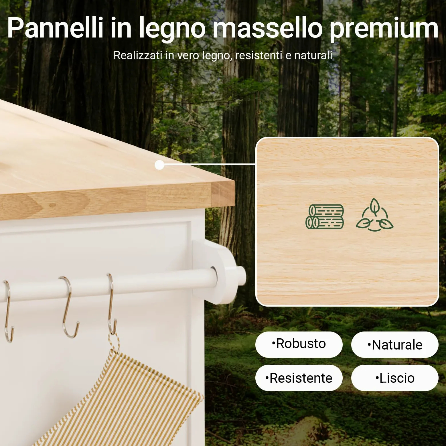 SoBuy isola cucina con ruote carrello da cucina con piano di lavoro pieghevole mobile cucina con ruote penisola cucina piano lavoro Bianco 115x92x(46-71) cm FKW71-III-WN