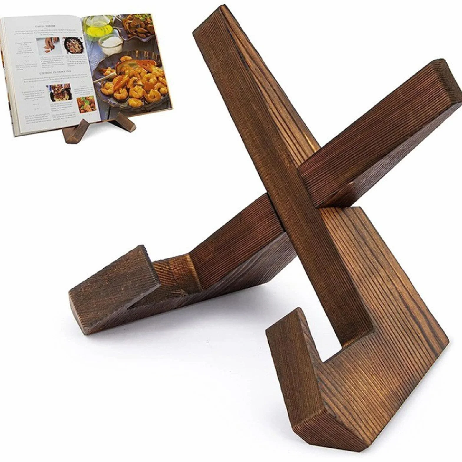 Supporto Porta Piatti da Esposizione in Legno, Porta Foto da Tavola, Espositore Portas Piatti, Cavalletto per Cornici, Dischi Vinile e Libri, Decorazione da Tavolo o Cucina