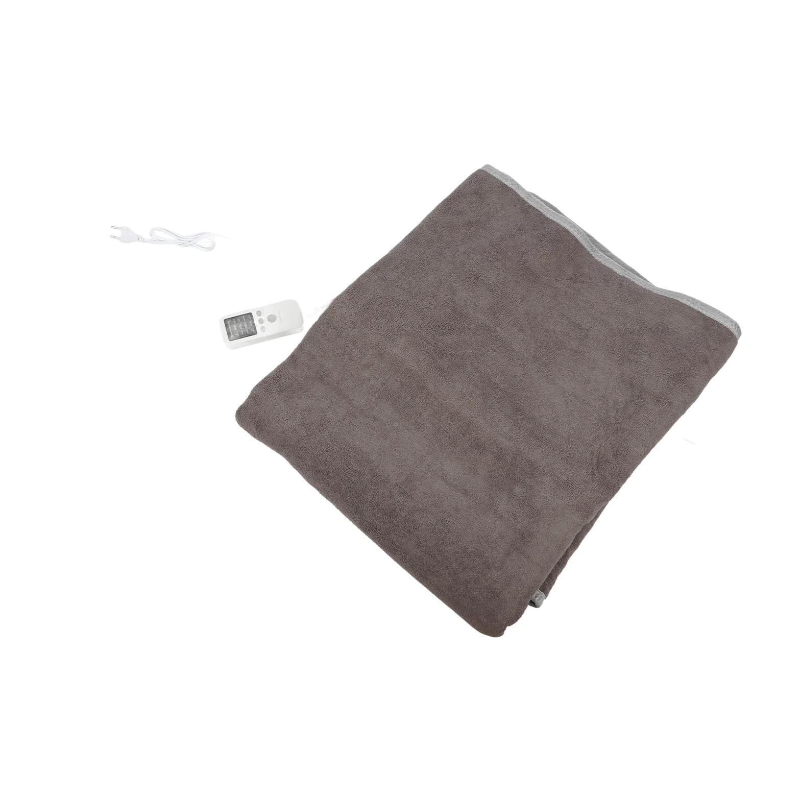 Coperta Elettrica a Riscaldamento Rapido Coperta Calda Grigia per Uso Domestico e in Dormitorio Tessuto a Maglia 60S Riscaldamento Rapido 1 Pezzo (F:180 * 200 cm)
