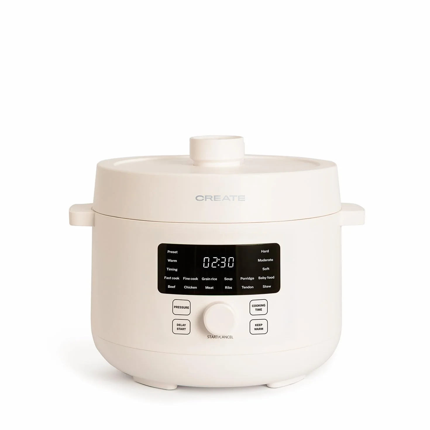 Pentola a pressione elettrica multifunzione programmabile 4L 1200W bianco sporco 15 funzioni timer 24h