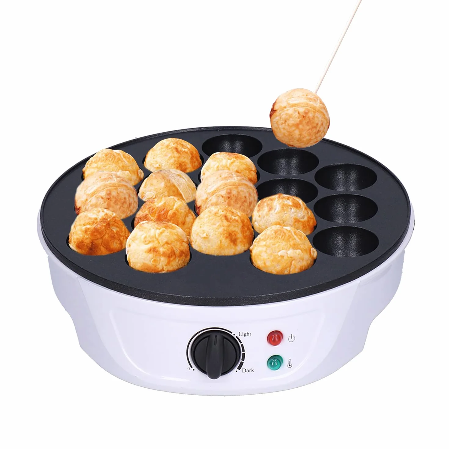 Creatore di Takoyaki Portatile Teglia Elettrica 18 Stampi Antiaderenti 220-240V Compatto