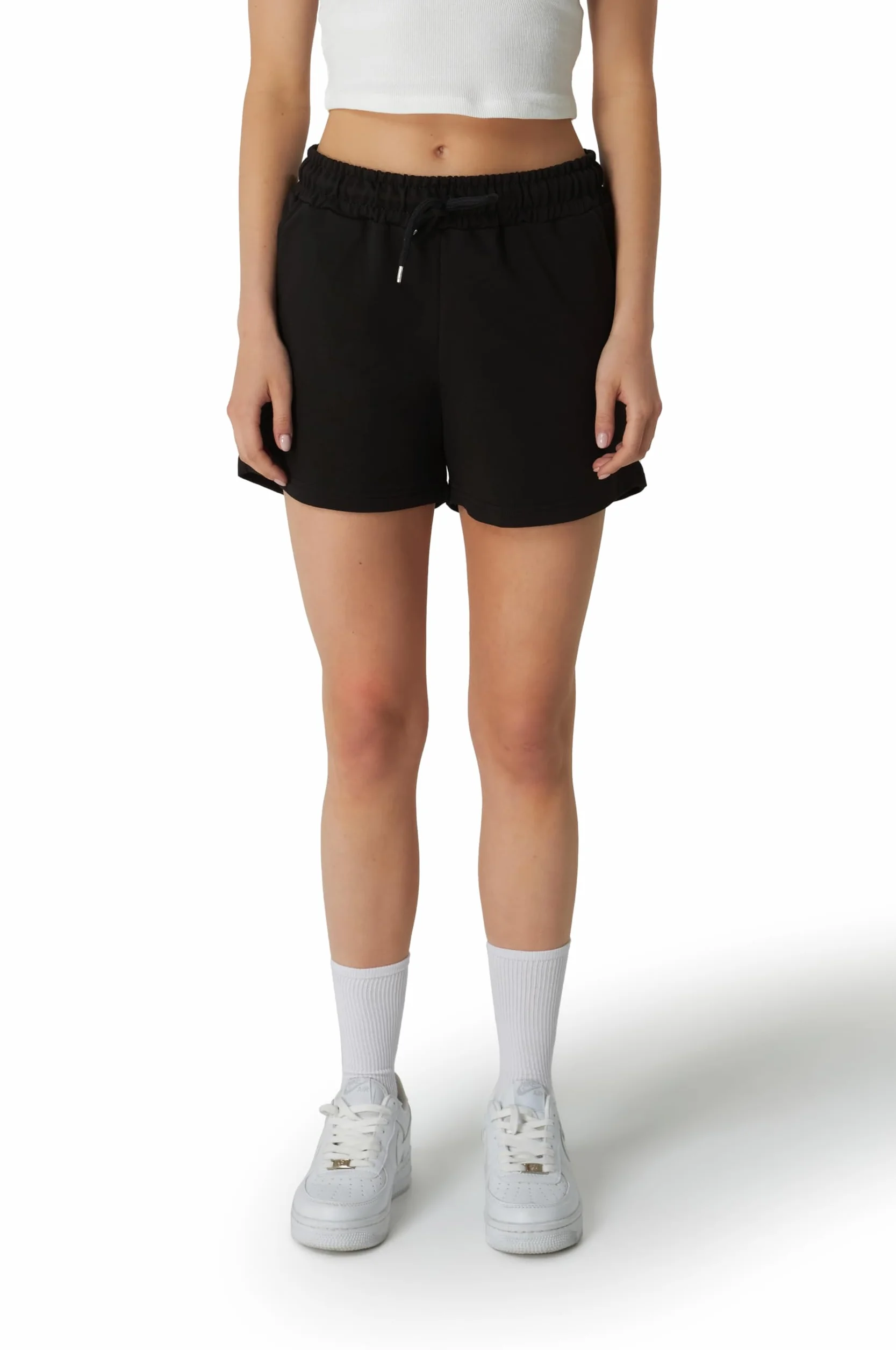 ROSS CAMP Pantaloncini Donna Sportivi in Cotone Shorts Estate con Tasche Vita Elastica Coulisse Running Jogging