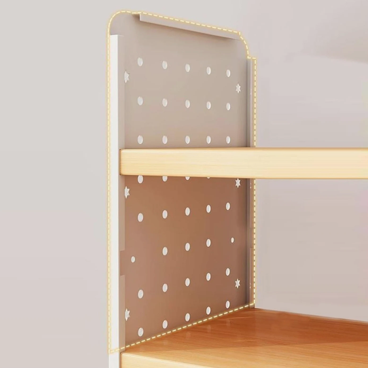Scaffale per libri da scrivania a 3 livelli, multiuso, da ufficio, per libri e decorazioni per la casa, soluzione versatile per riporre oggetti da scrivania (60 x 20 x 60 cm)