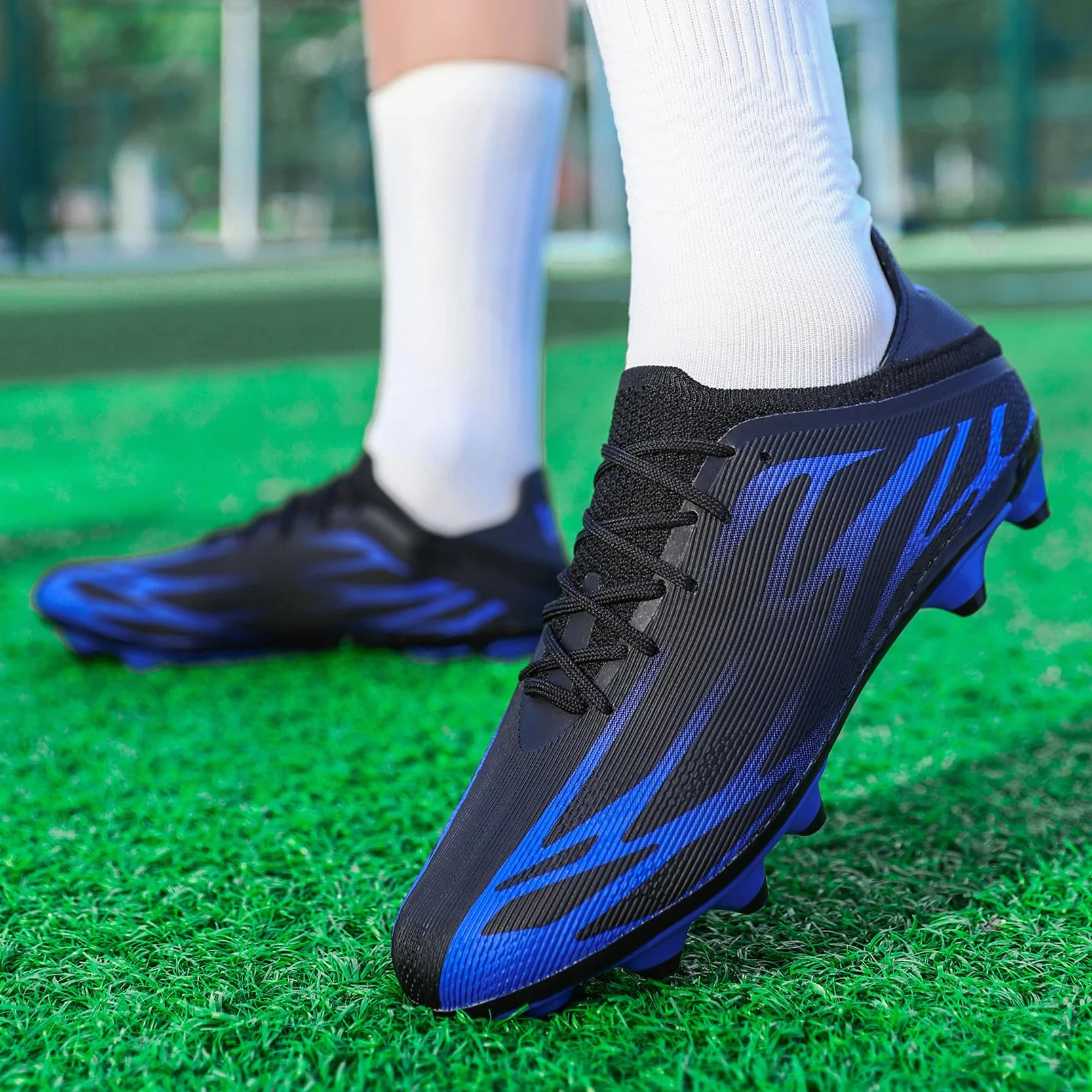 Scarpe da Calcio Uomo Scarpe da Calcetto Professionali Tacchetti Scarpe da Allenamento All'aperto Scarpe da Ginnastica